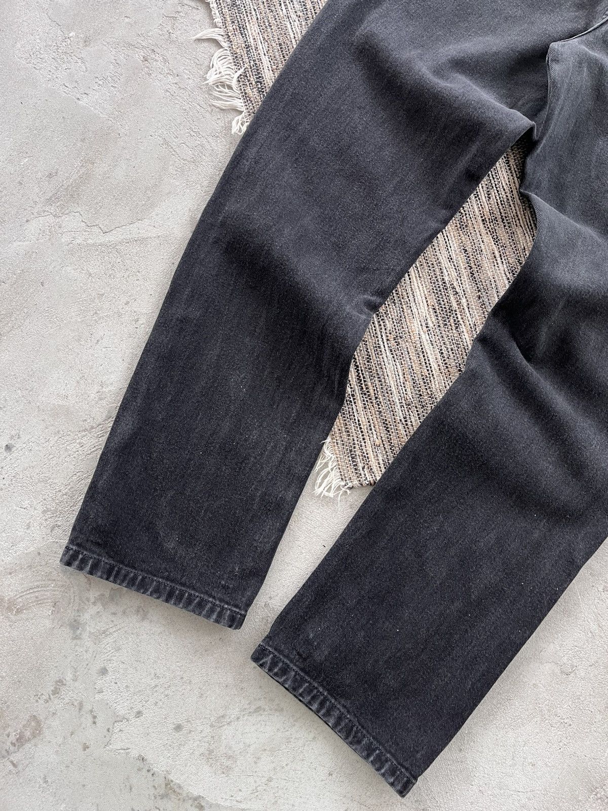 Tommy Hilfiger Vintage Tommy Hilfiger Black Grey Straight Denim Jeans Y2K Size US 34 / EU 50 - 10 Thumbnail