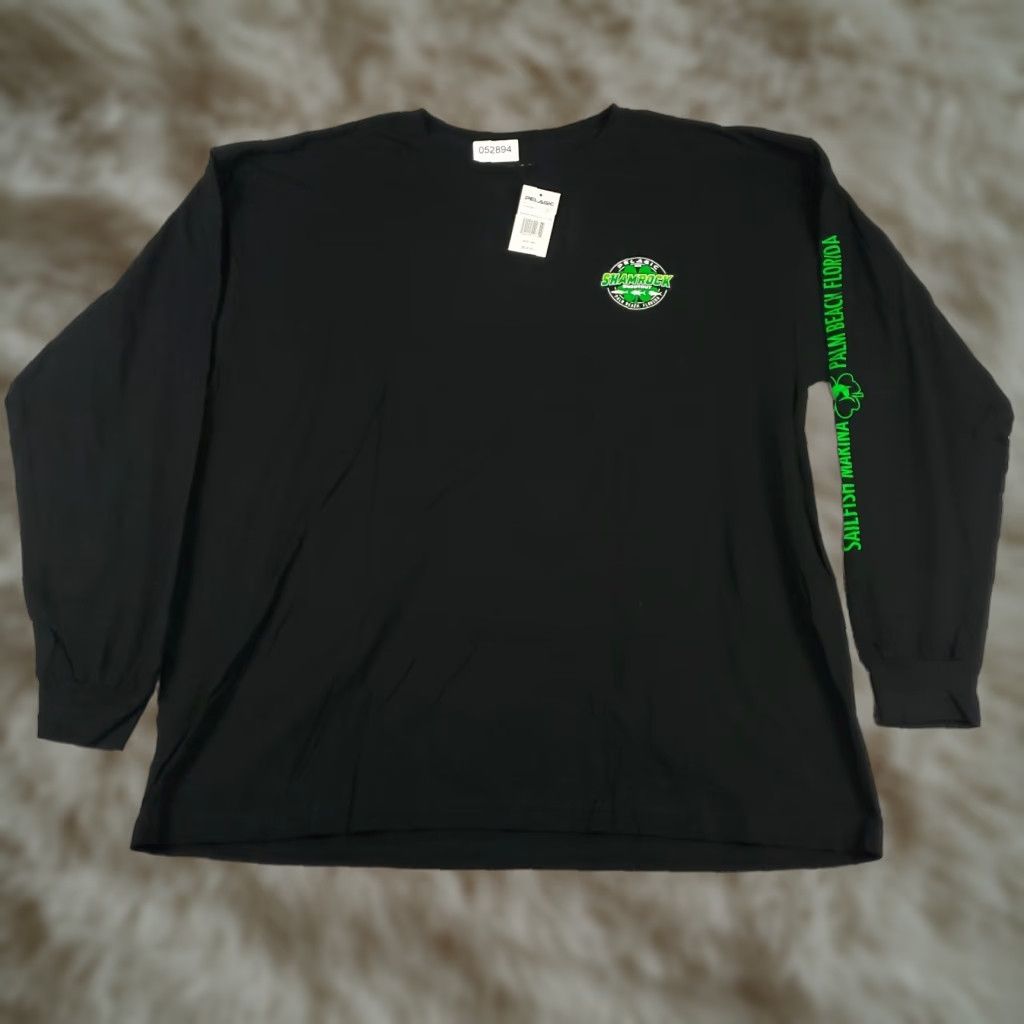Vintage Pelagic T-Shirt Mens 2XL Black Palm Beach Shamrock Graphic Long Sleeve Shirt Mens 2XL Black Palm Beach Shamrock Graphic Size US XXL / EU 58 / 5 - 1 Thumbnail