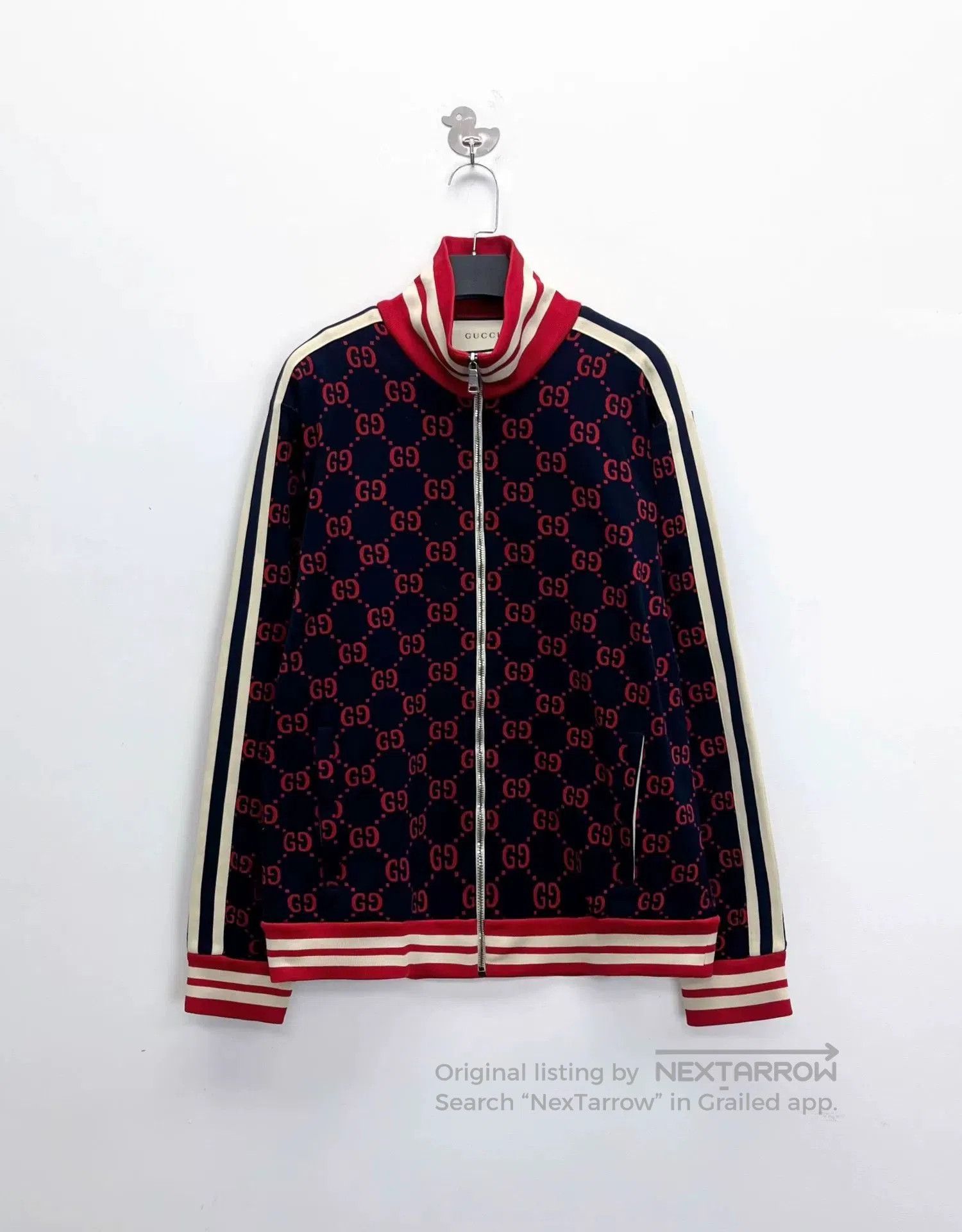 Gucci gucci knit zip jacket with logo pattern. Size US XXL / EU 58 / 5 - 1 Thumbnail