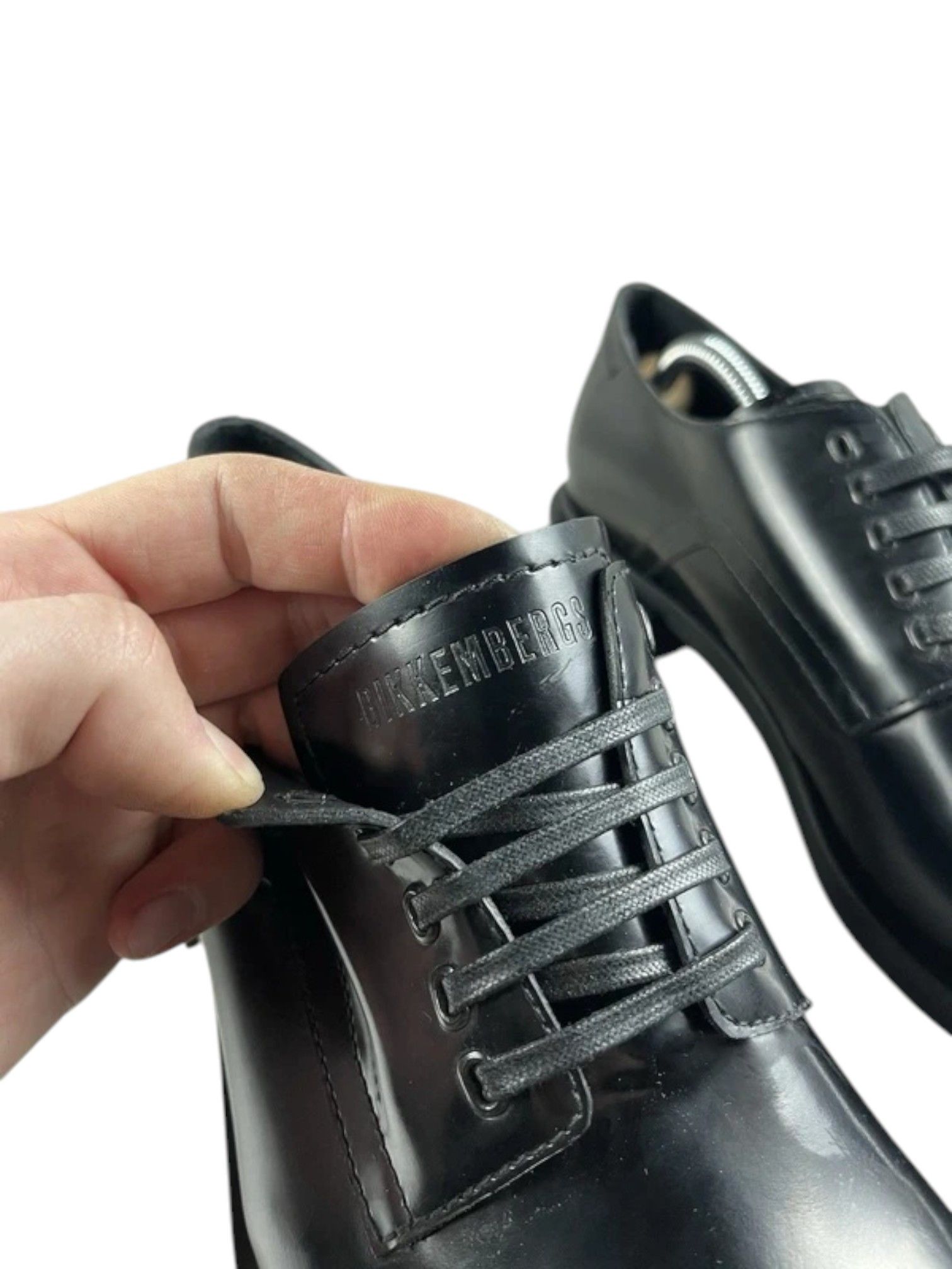 Dirk Bikkembergs Bikkembergs Leather Derby Shoes with Metal Heel Plate, EU 42 Size US 10 / EU 43 - 5 Thumbnail