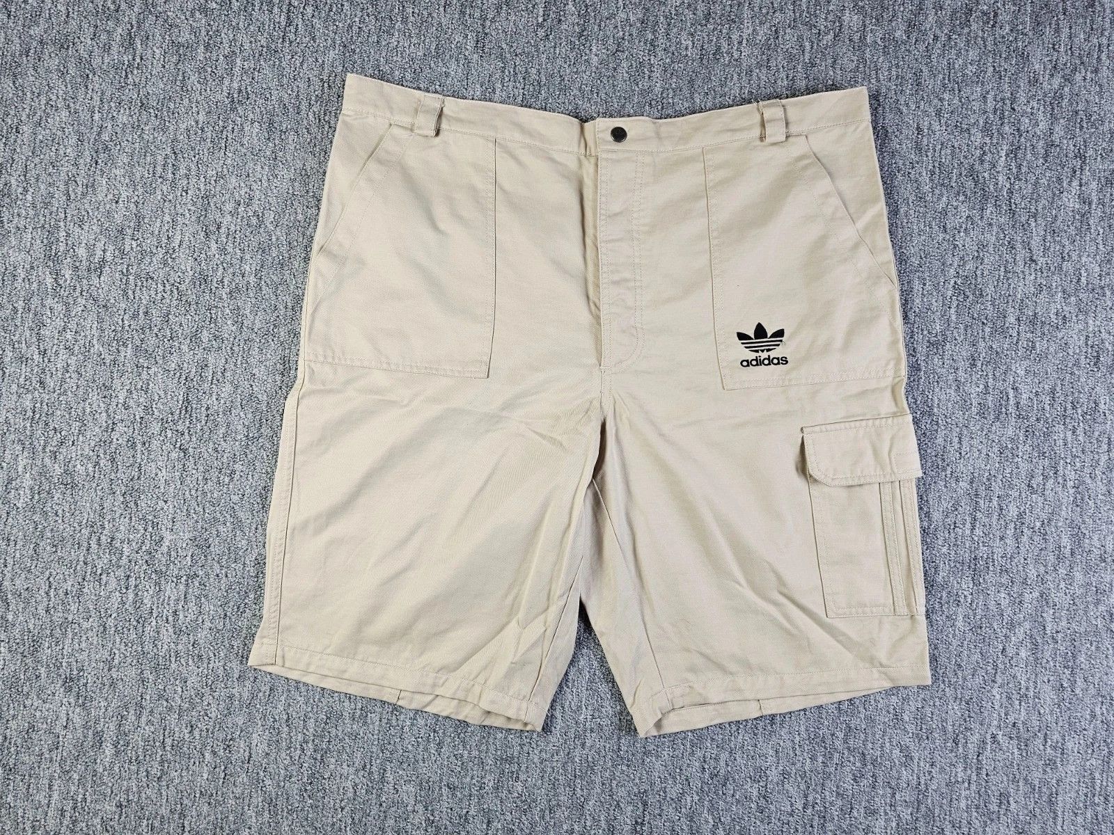 Adidas Adidas Trefoil Vintage Cargo Shorts Beige Cotton Men XL Y2K Size US 40 / EU 56 - 4 Thumbnail