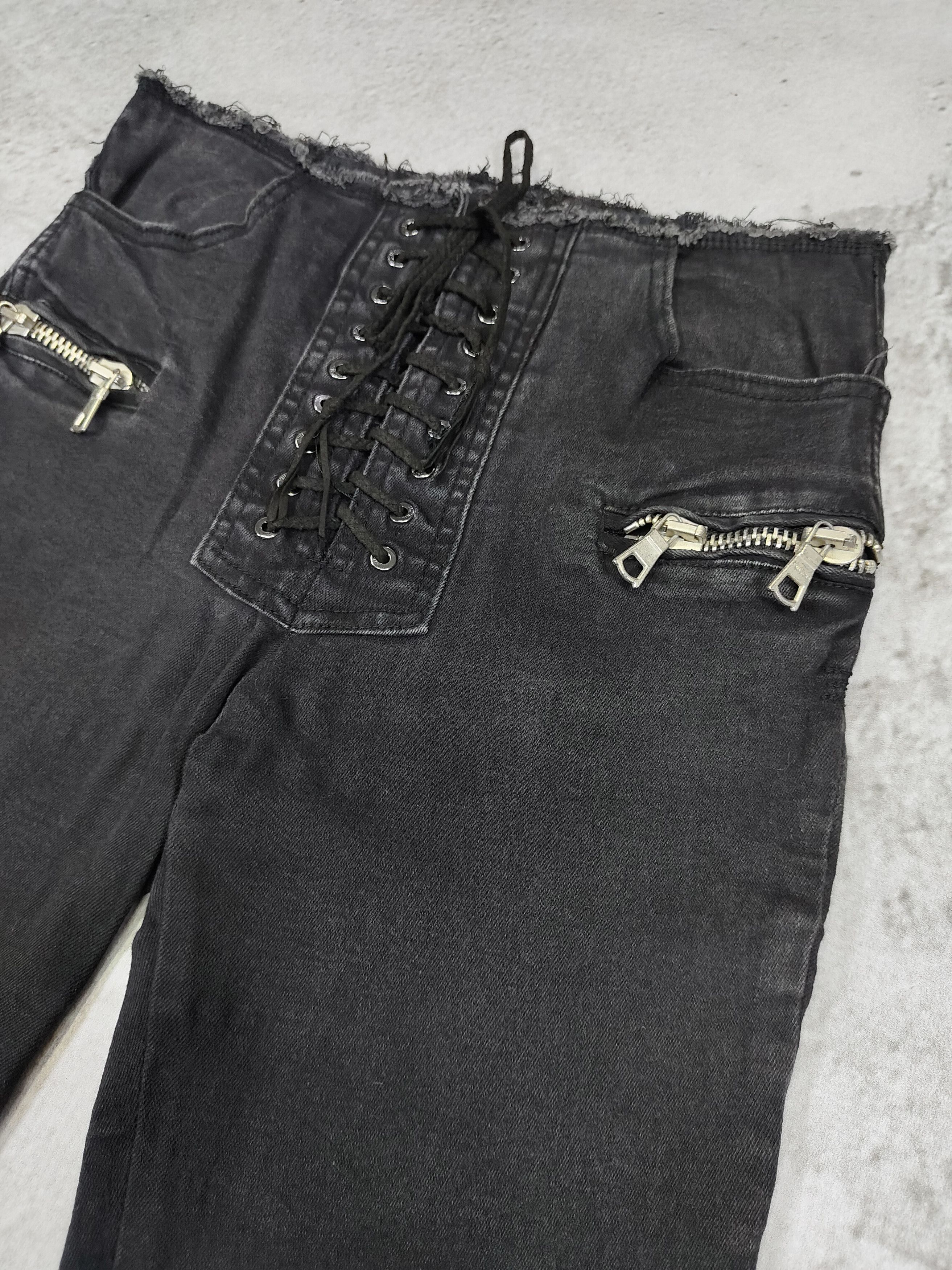 Ben Taverniti Unravel Project Unravel Project- Gothic Glam Rock Lace Up Skinny Jeans Size 28" / US 6 / IT 42 - 6 Thumbnail