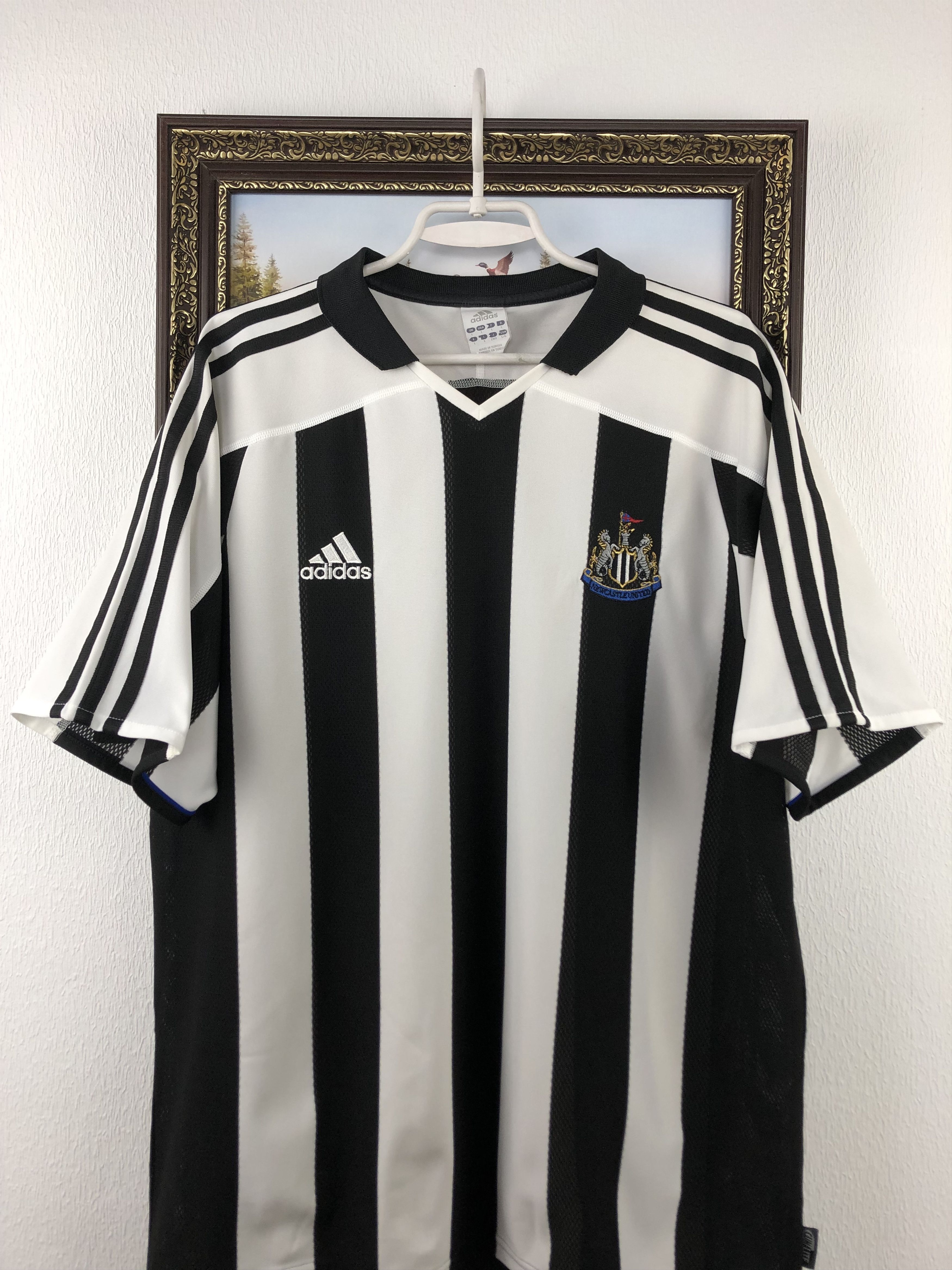 Adidas Newcastle United football shirt 2003 Soccer Jersey Trikot Size US L / EU 52-54 / 3 - 2 Thumbnail