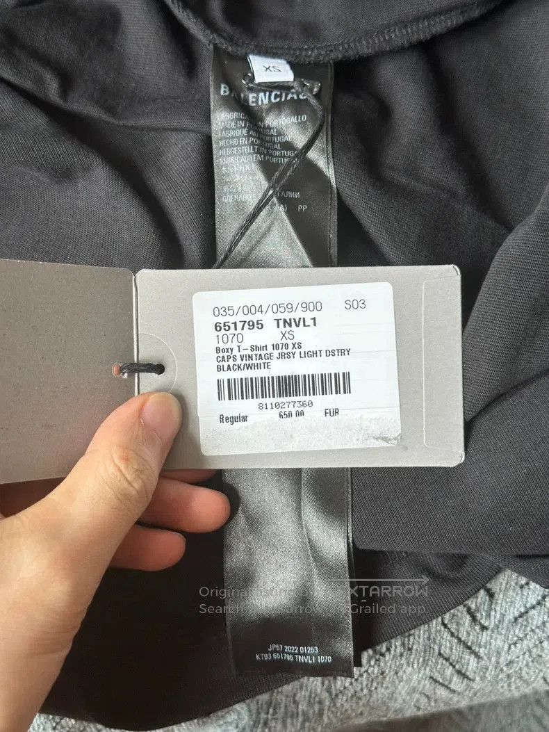 Balenciaga Balenciaga Distressed Letter Short Sleeve. Size US XS / EU 42 / 0 - 4 Thumbnail