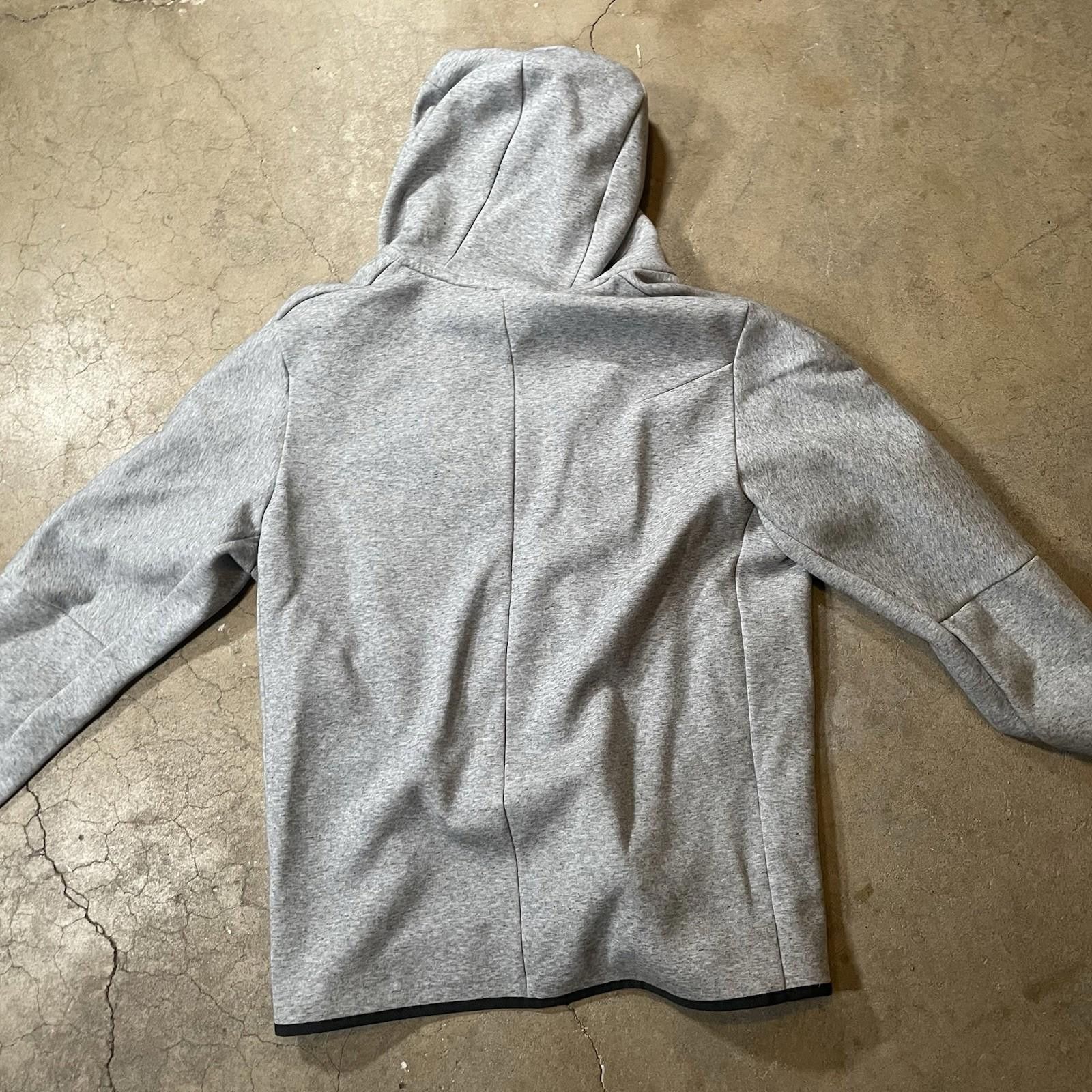 Nike Nike Tech Hoodie Full Zip Sweatshirt Gray Black Men's Size L Size US L / EU 52-54 / 3 - 8 Thumbnail