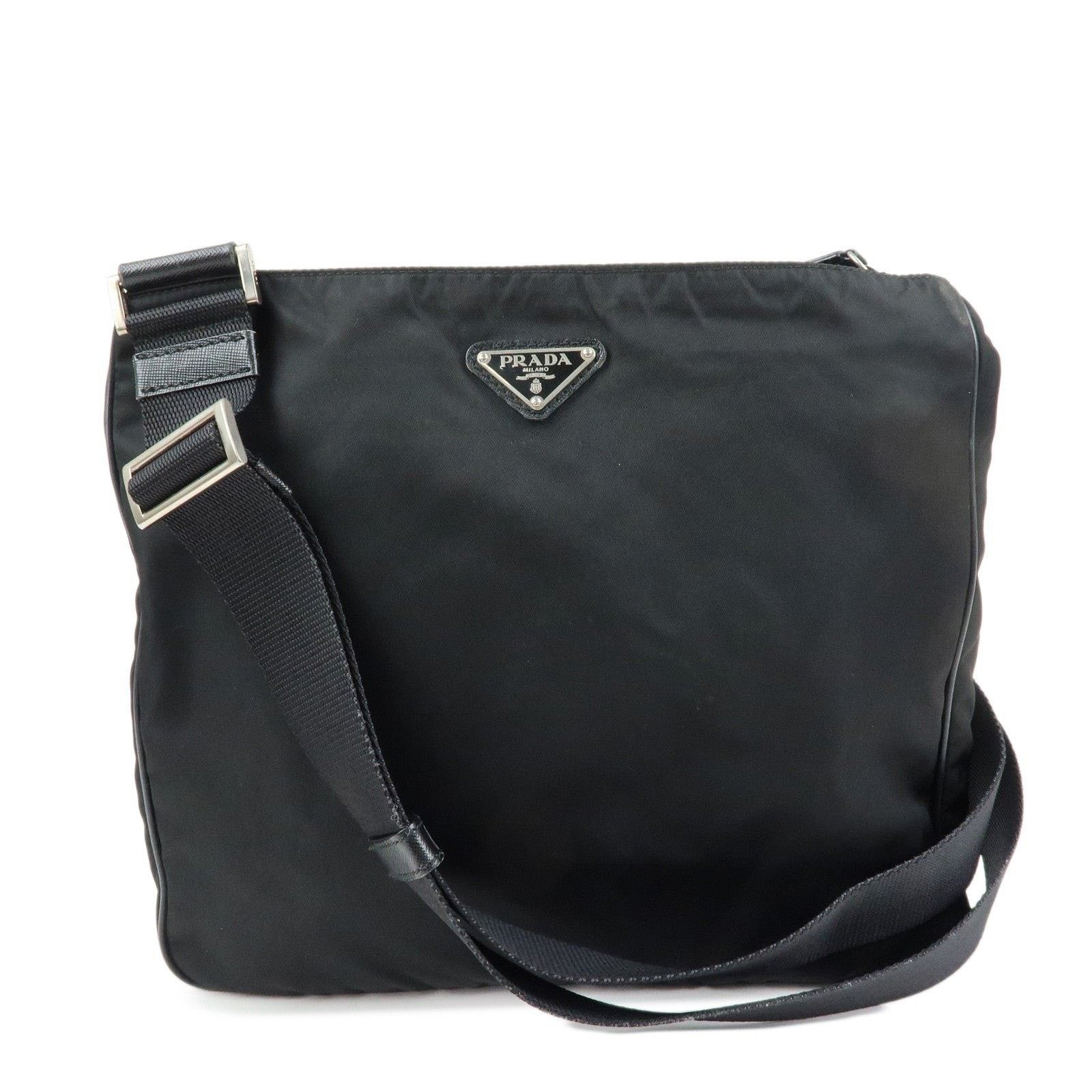 Prada Prada Triangle Logo Nylon Crossbody Bag Black Size ONE SIZE - 1 Thumbnail