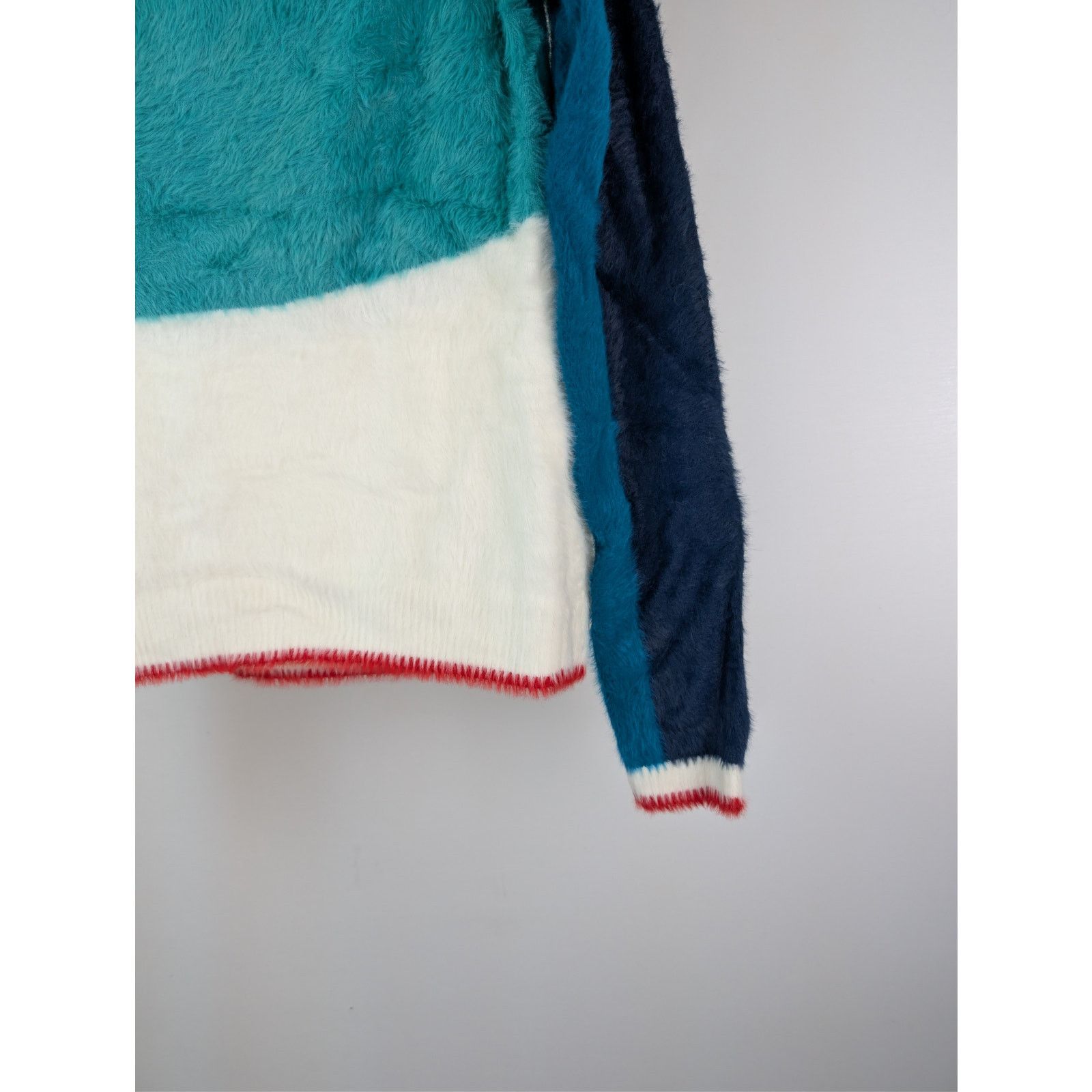 Casablanca o1rshd1 Nylon Sport Fluffy Polo Long Sleeve Shirt in Blue Size US M / EU 48-50 / 2 - 13 Thumbnail