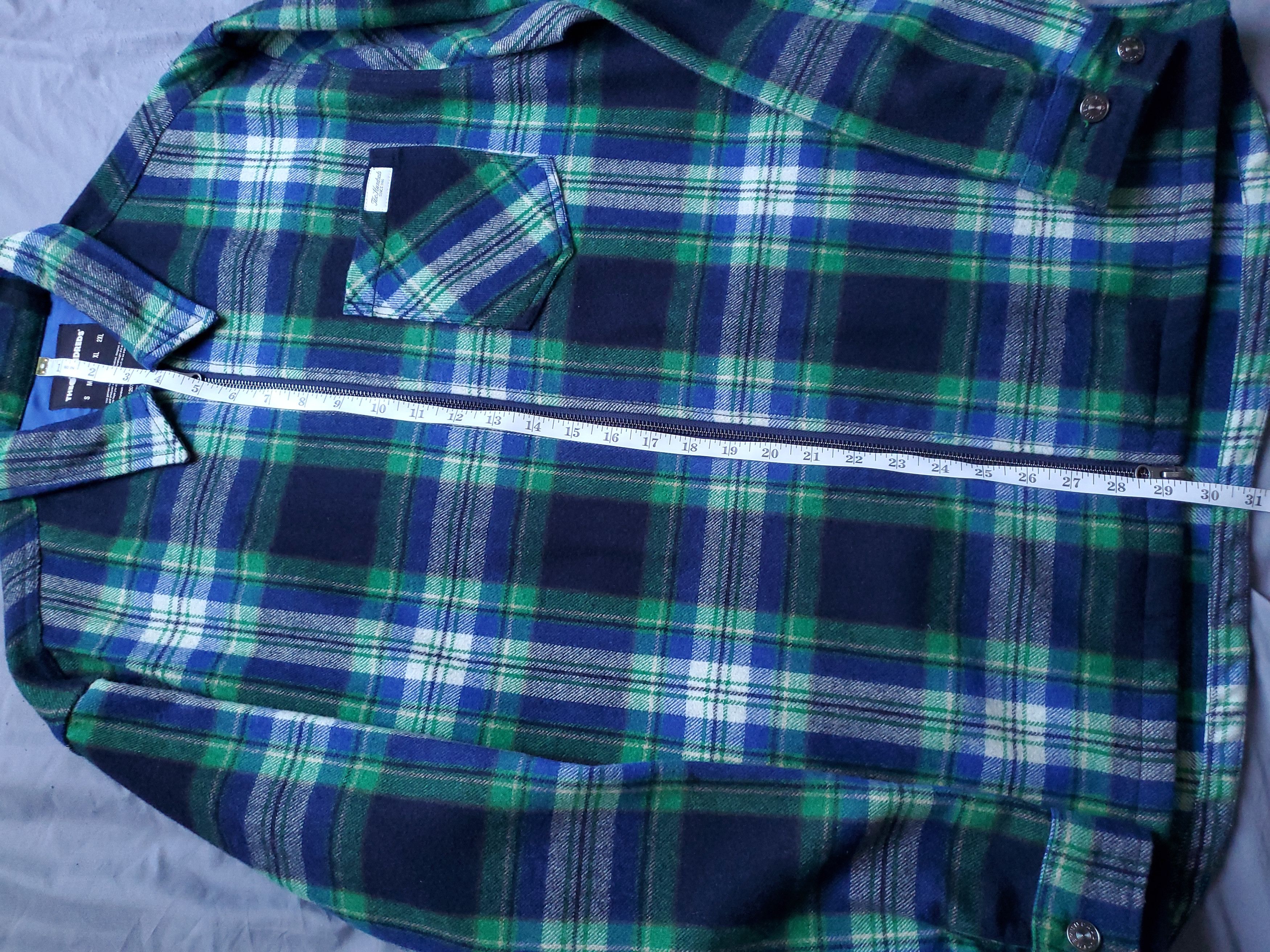 The Hundreds The Hundreds Green Wool Plaid Jacket Size US L / EU 52-54 / 3 - 16 Thumbnail