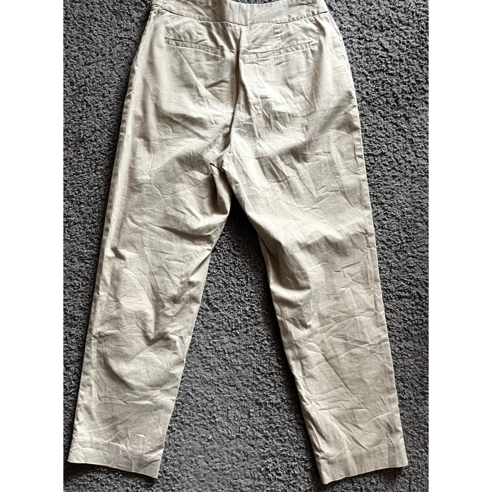 Pendleton VINTAGE Pendleton Pants Womens 4P Petite Capri Flat Front Beige Cotton Spandex 90s Womens Size 27" / US 4 / IT 40 - 3 Thumbnail