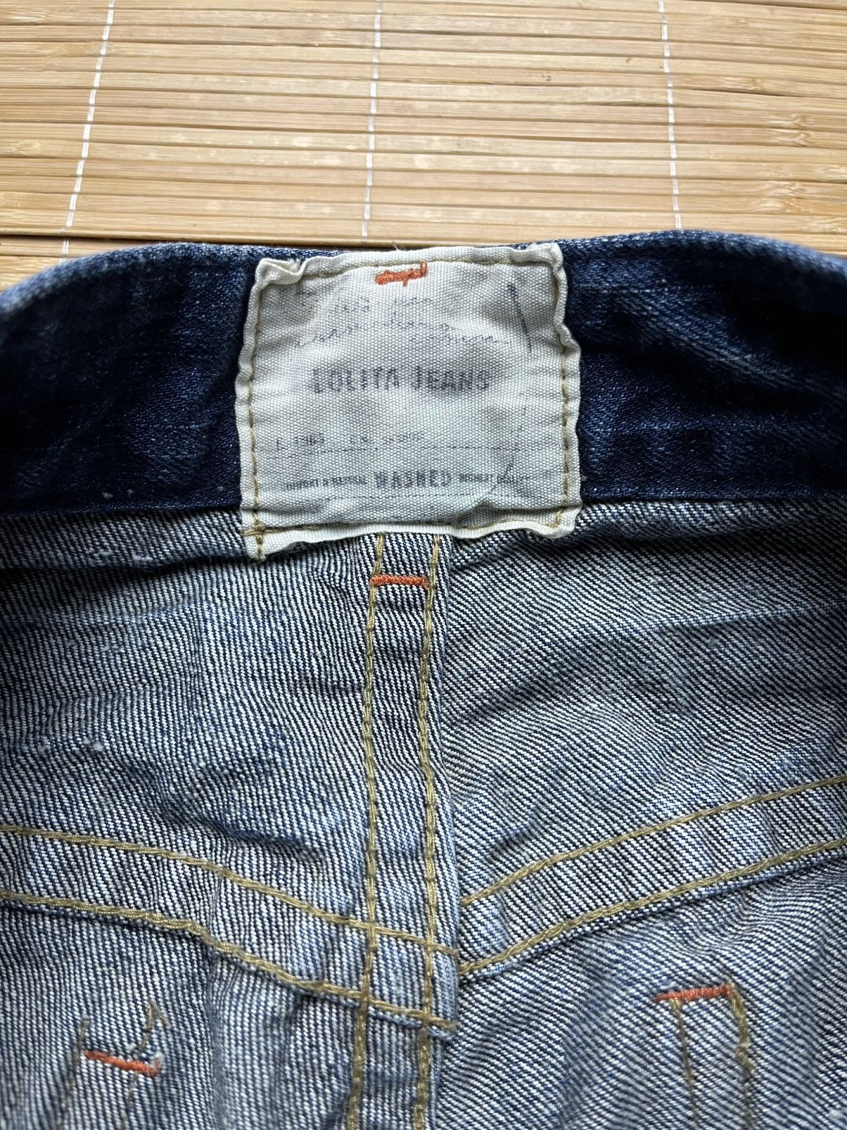 Le Grande Bleu (L.G.B.) Vintage Lolita distressed denim Size US 31 - 8 Thumbnail