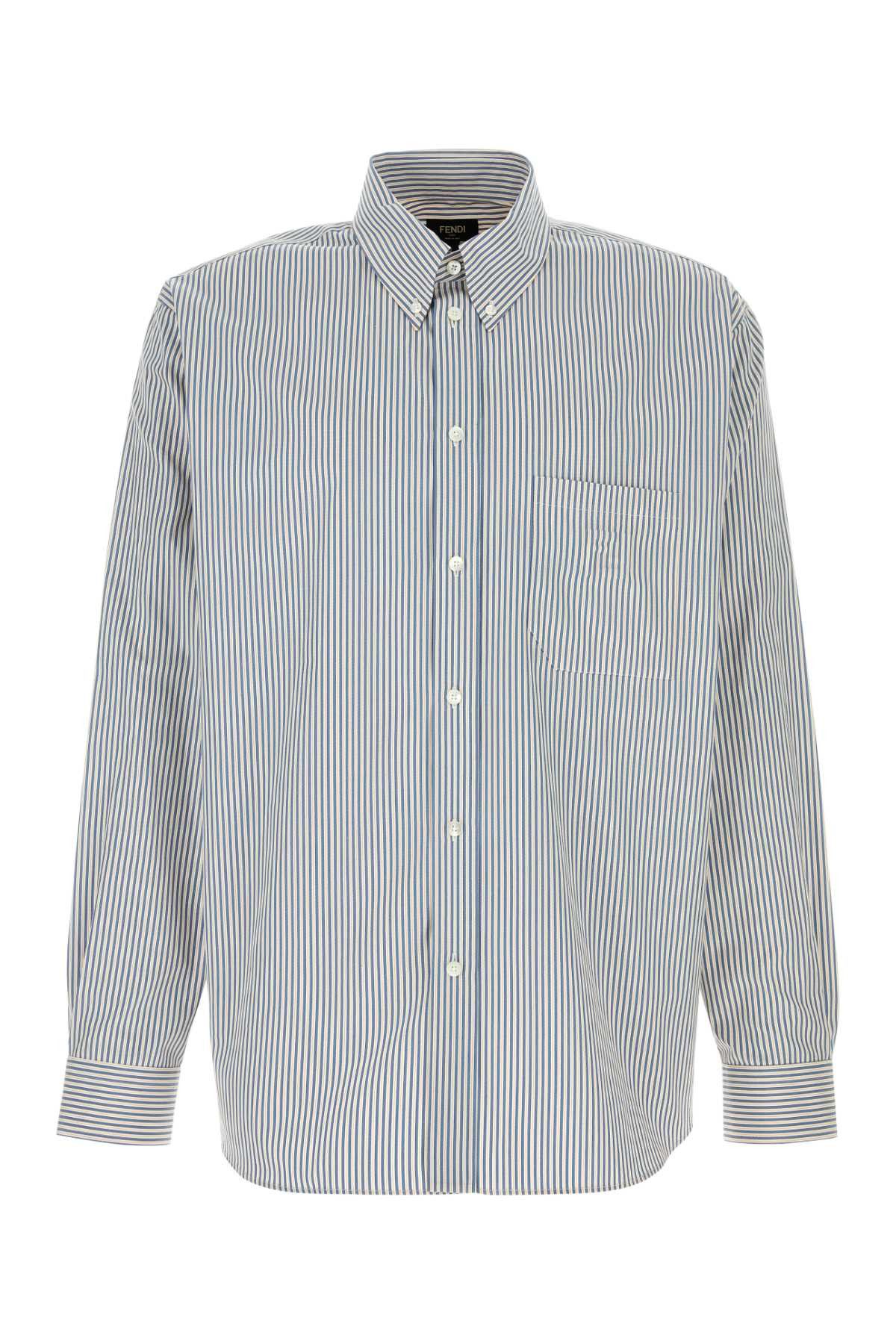 Fendi Embroidered Poplin Shirt Size US L / EU 52-54 / 3 - 1 Thumbnail