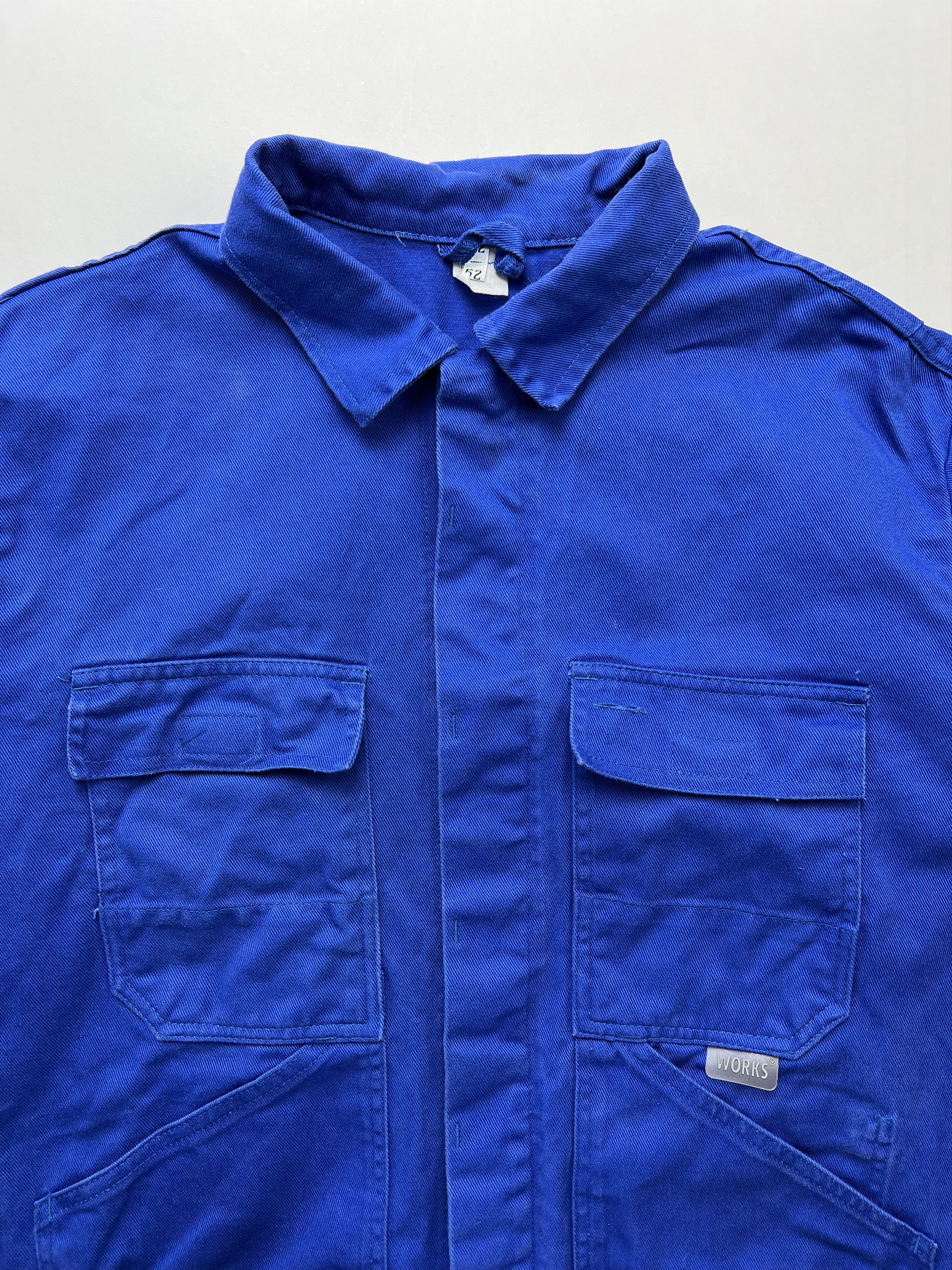 Vintage French Work Chore Jacket Vintage Bleu De Travail Size US L / EU 52-54 / 3 - 2 Thumbnail