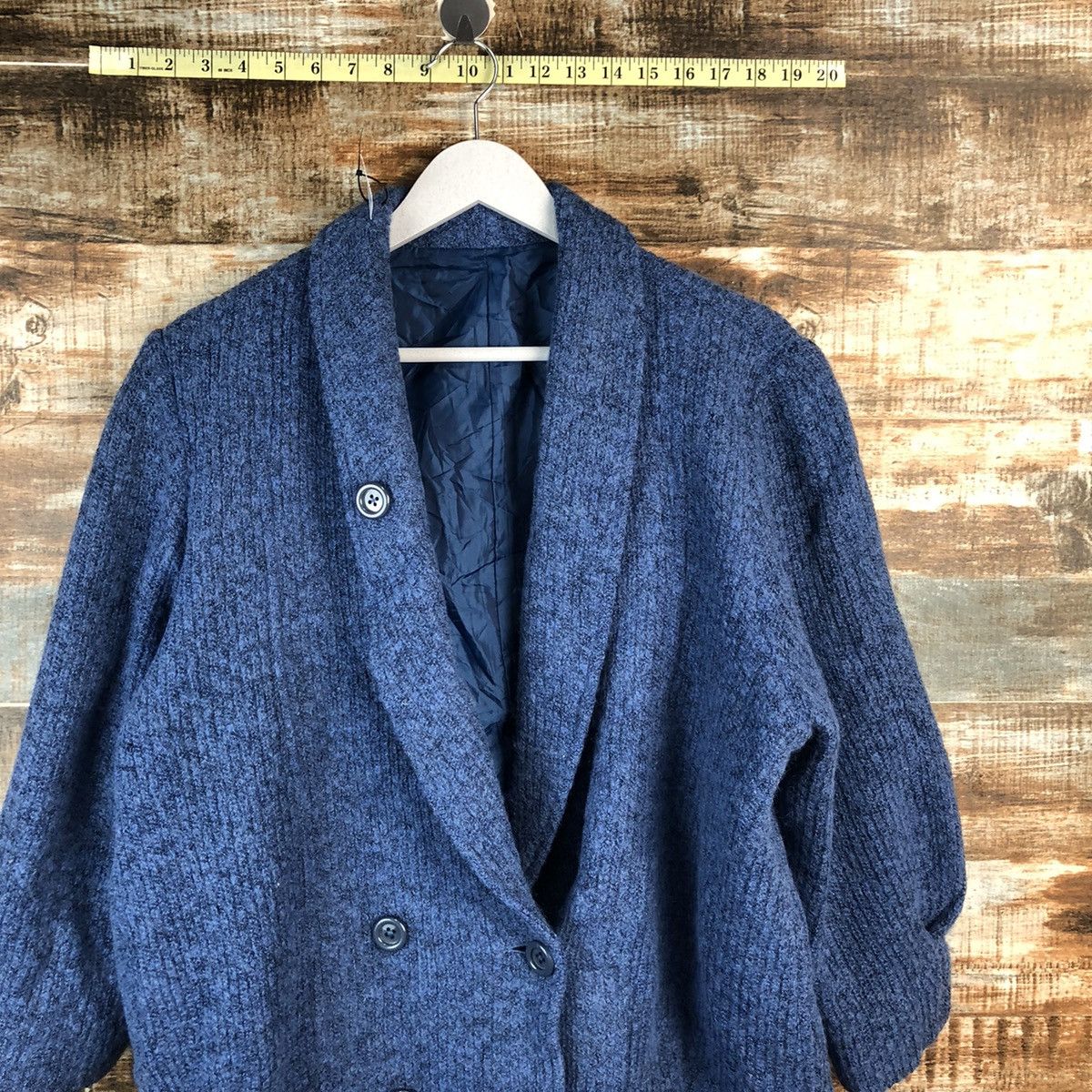 Japanese Brand Japanese Brand Blue indigo knitwear cardigan #A2461 Size US L / EU 52-54 / 3 - 2 Thumbnail