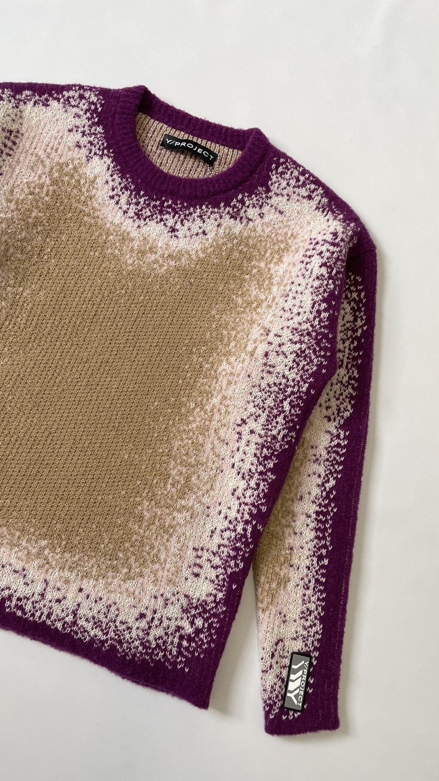 Y/Project A/W 22 Purple / Beige ‘Gradient’ Sweater Size US M / EU 48-50 / 2 - 4 Thumbnail
