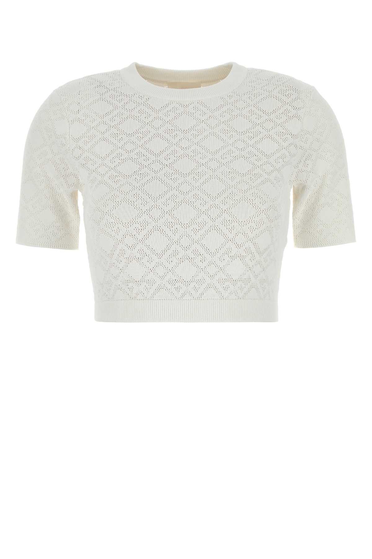 Givenchy White Viscose Blend Sweater Size S / US 4 / IT 40 - 1 Thumbnail