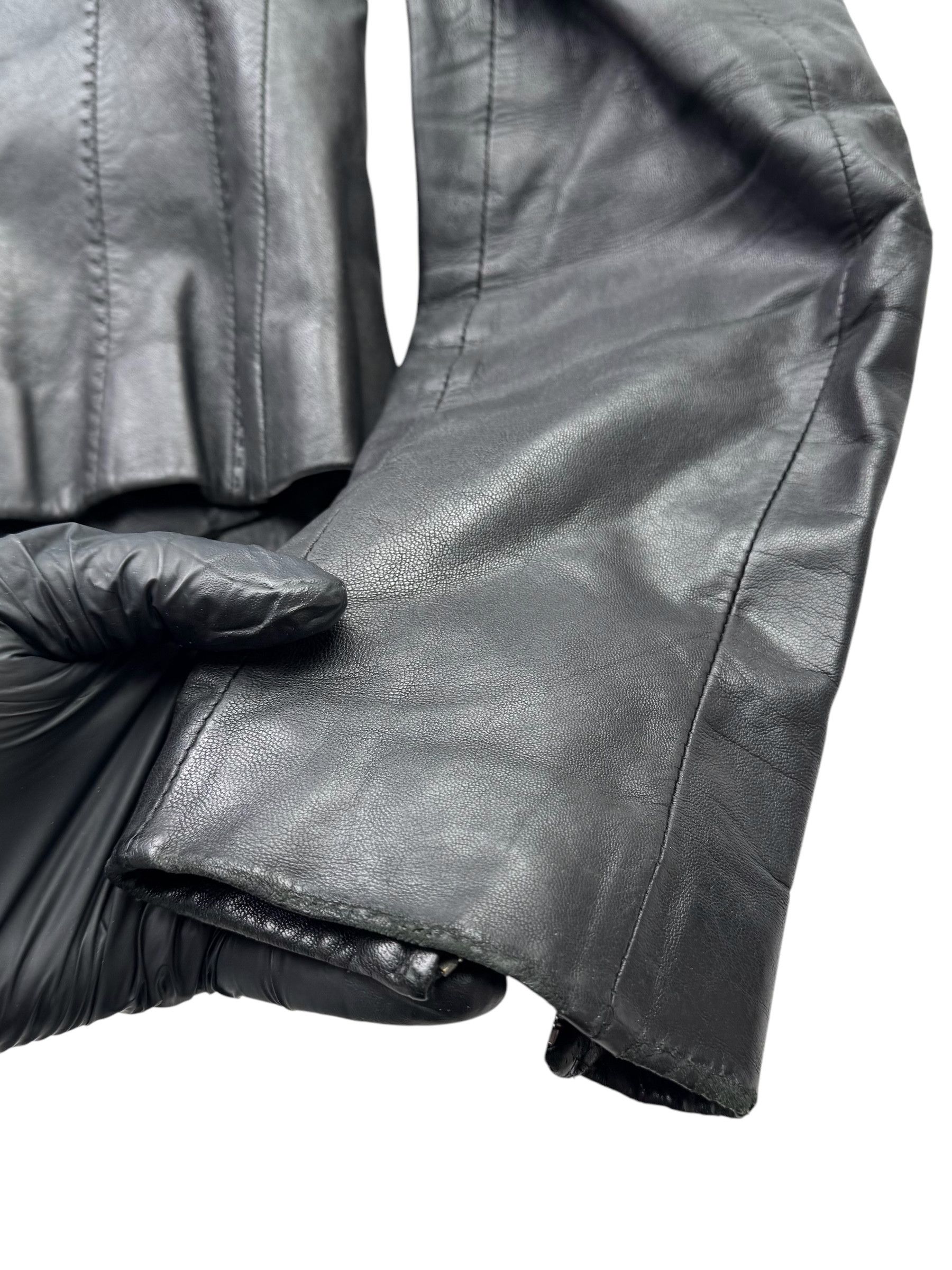 Japanese Brand Vintage Cropped Leather Jacket W43(V9) Size XS / US 0-2 / IT 36-38 - 9 Thumbnail