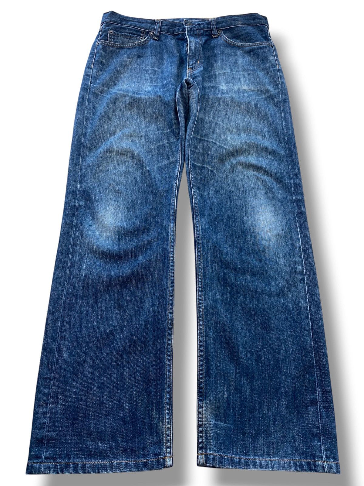 Uniqlo Uniqlo UJ Blue Wash Style Regular Fit Straight Size US 34 / EU 50 - 1 Thumbnail