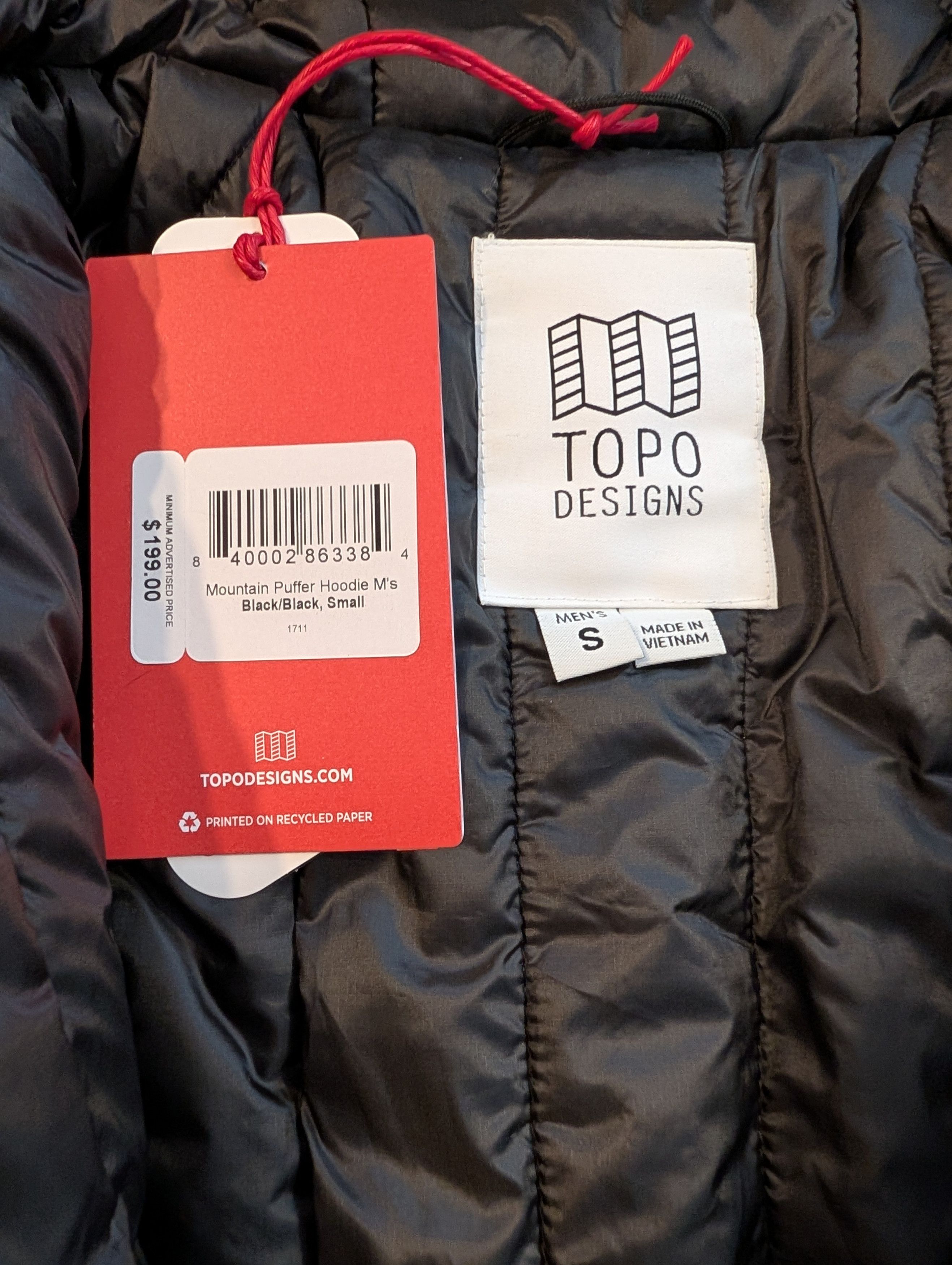 Topo Designs Men's Mountain Puffer Hoodie Size US S / EU 44-46 / 1 - 5 Thumbnail