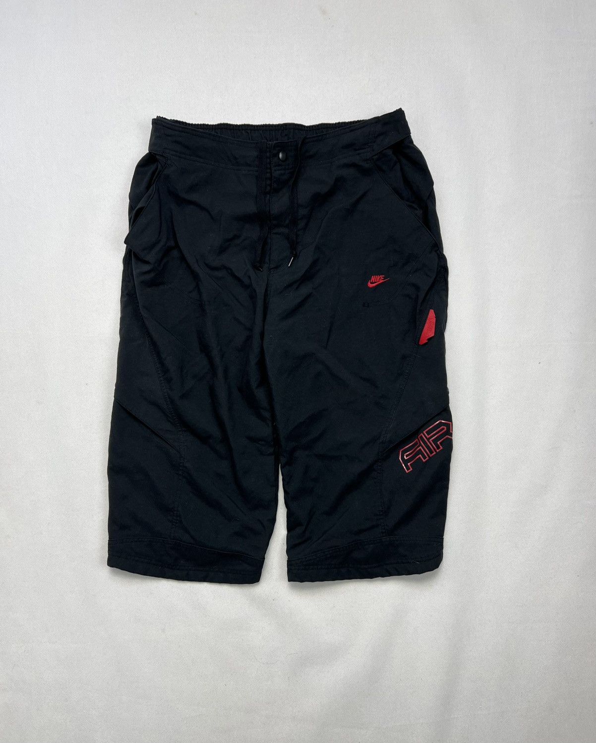 Nike Shorts Nike AIR Black Logo Vintage 00’s Y2K Size US 36 / EU 52 - 1 Thumbnail