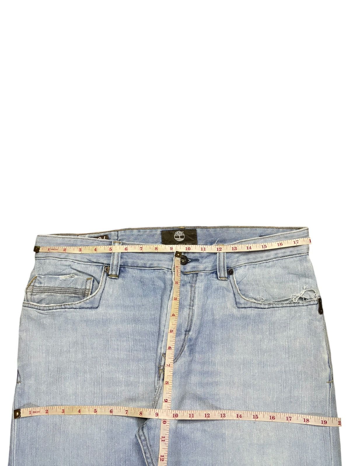 Timberland Vintage Timberland Faded Wash Distressed Baggy Jeans Size US 35 - 13 Thumbnail