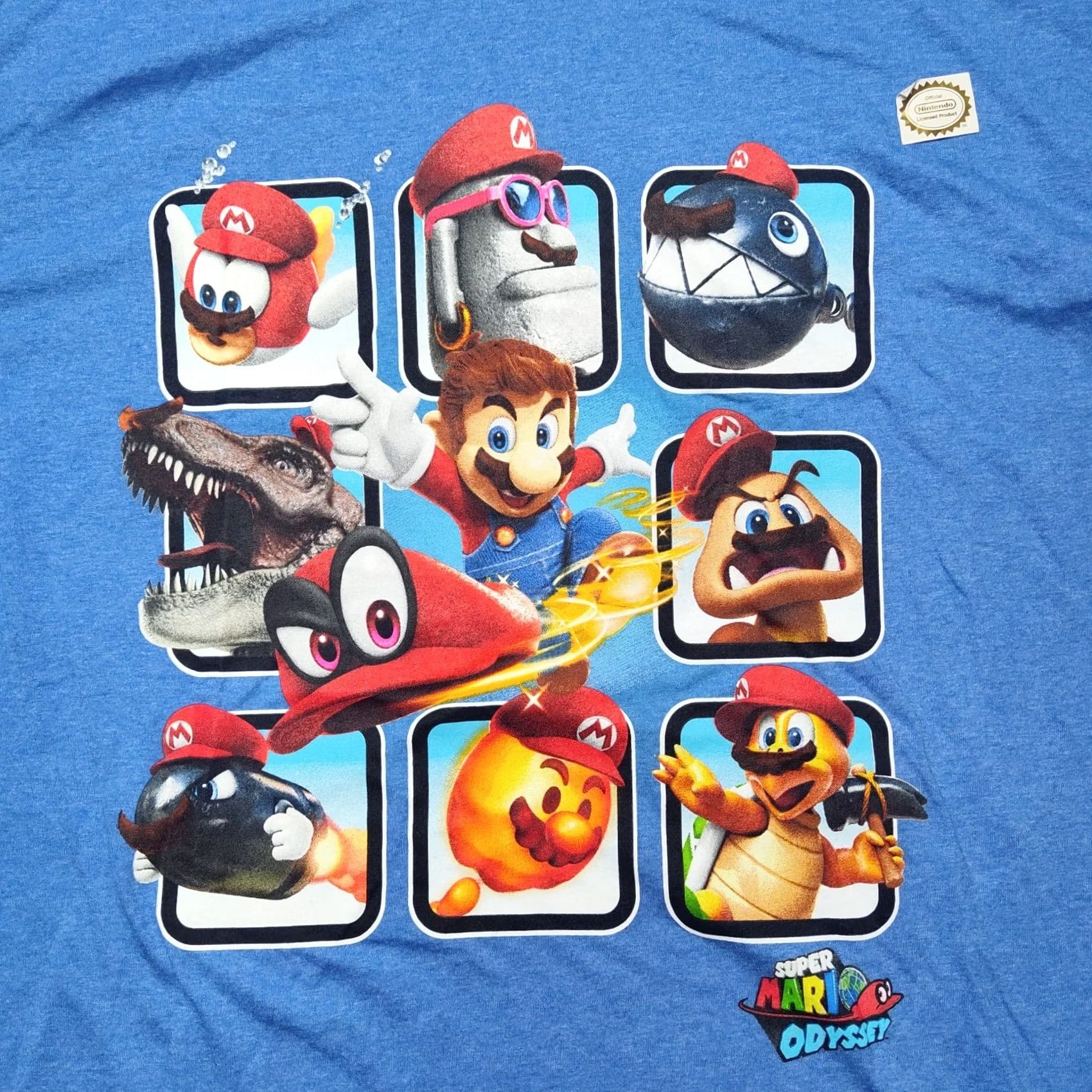 Nintendo NINTENDO SUPER MARIO ODYSSEY Men 2XL Blue Short Sleeve T-Shirt NEW Shirt Size 2XL Mens Woman Size US XXL / EU 58 / 5 - 3 Thumbnail