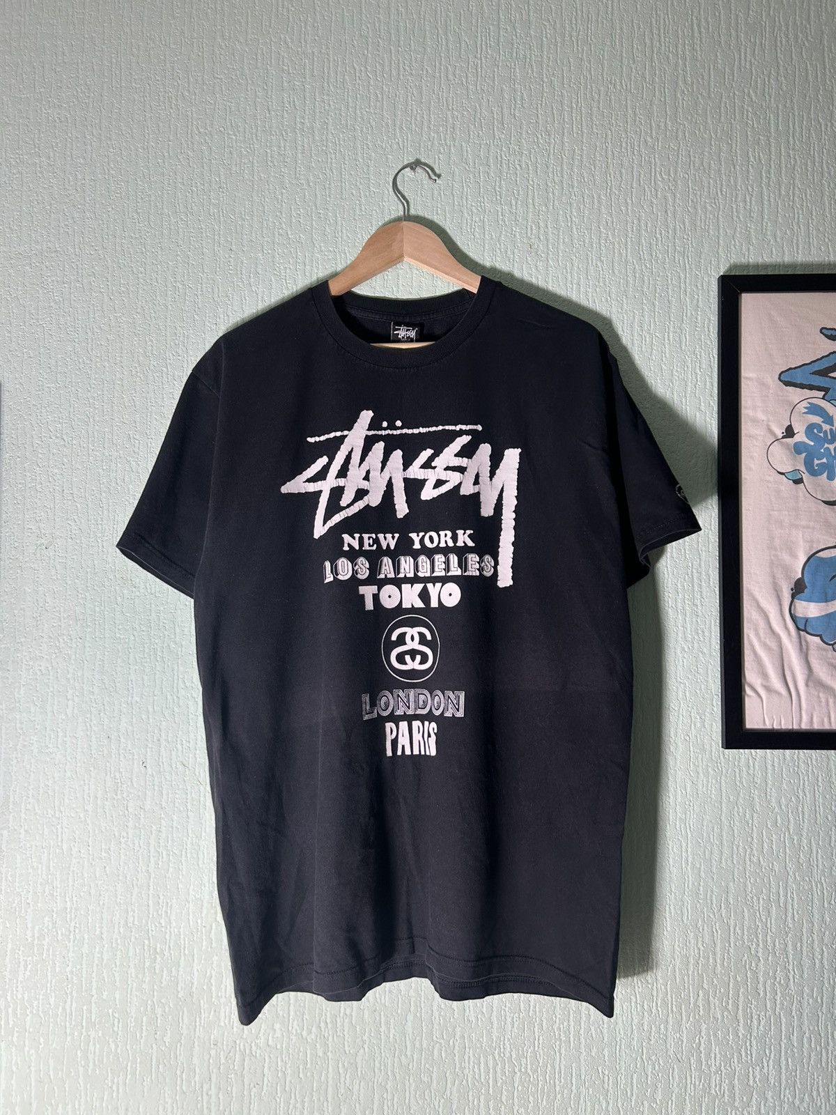 Stussy Stussy Curtis World Tour Tee Size US L / EU 52-54 / 3 - 3 Thumbnail