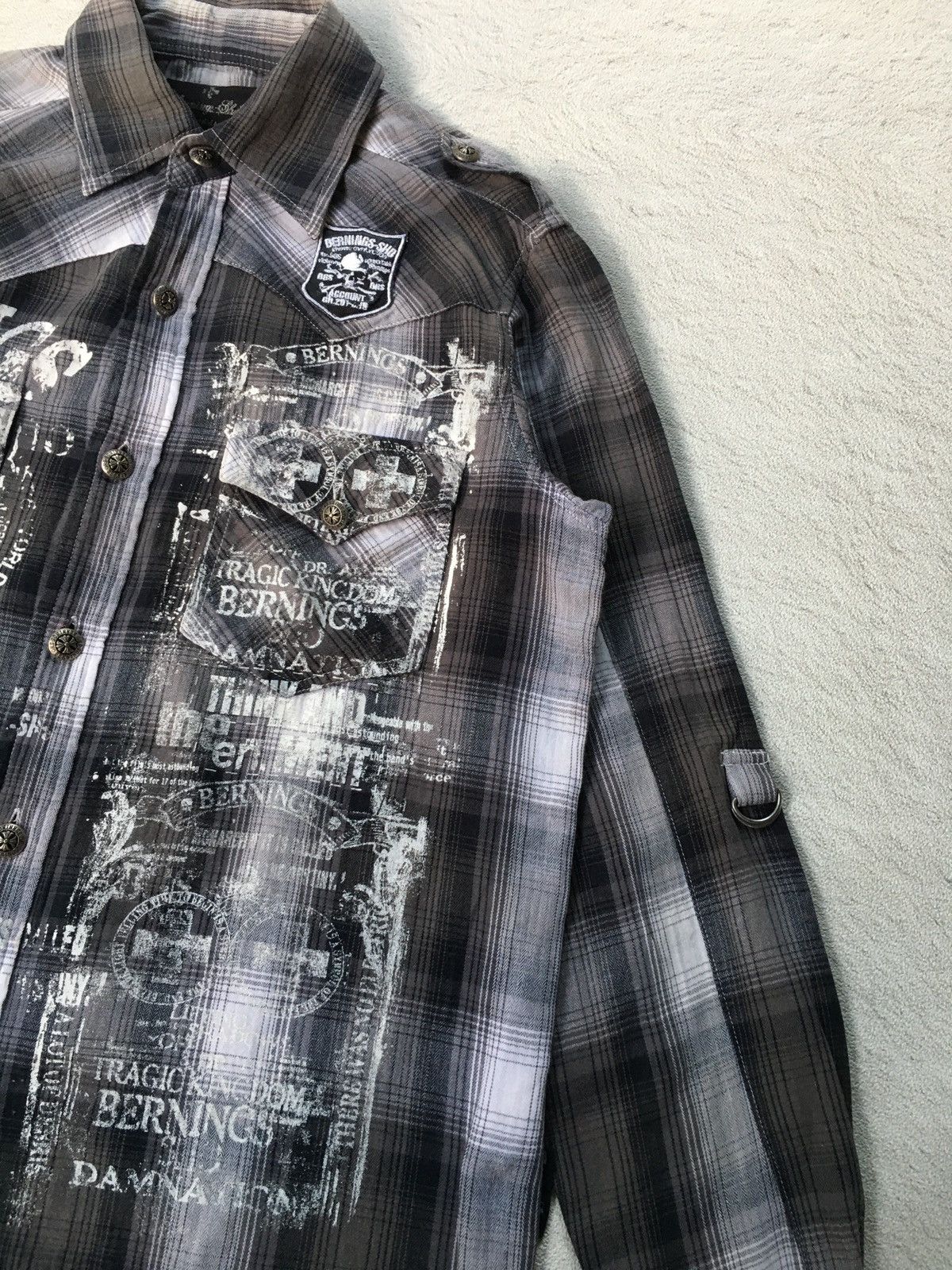 If Six Was Nine Y2K Bernings-Sho Poem Button Shirt Size US M / EU 48-50 / 2 - 5 Thumbnail