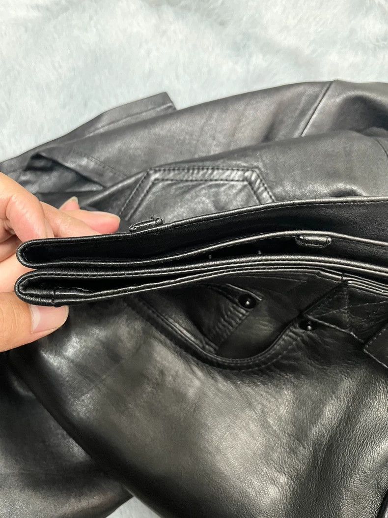 Saint Laurent Paris Saint Laurent Black Lambskin Leather Pants-2507 Size US 44 / EU 60 - 5 Thumbnail
