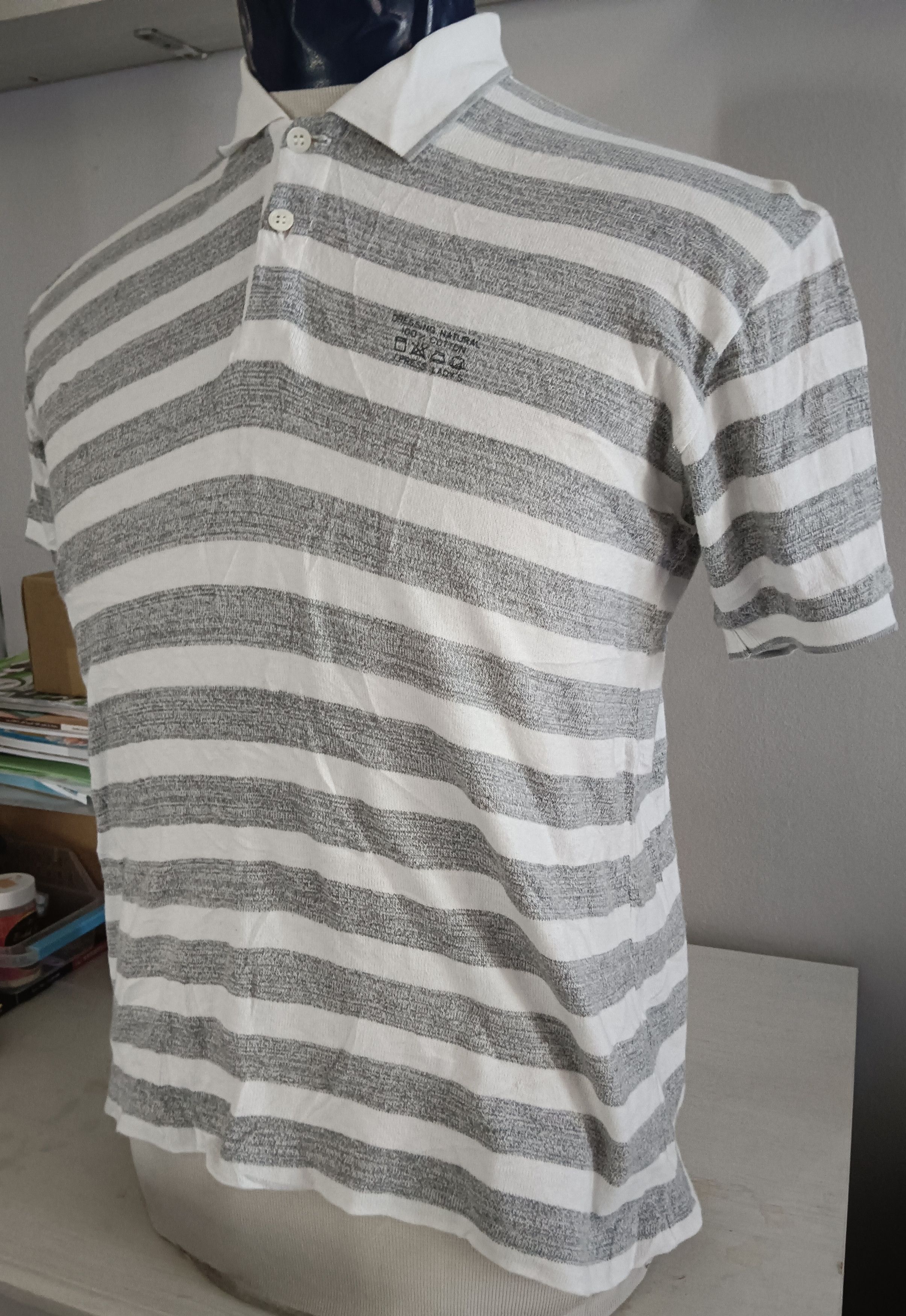 J. Press J.Prees Vintage Polos Shirt Size M Striped Gray Size US M / EU 48-50 / 2 - 6 Thumbnail