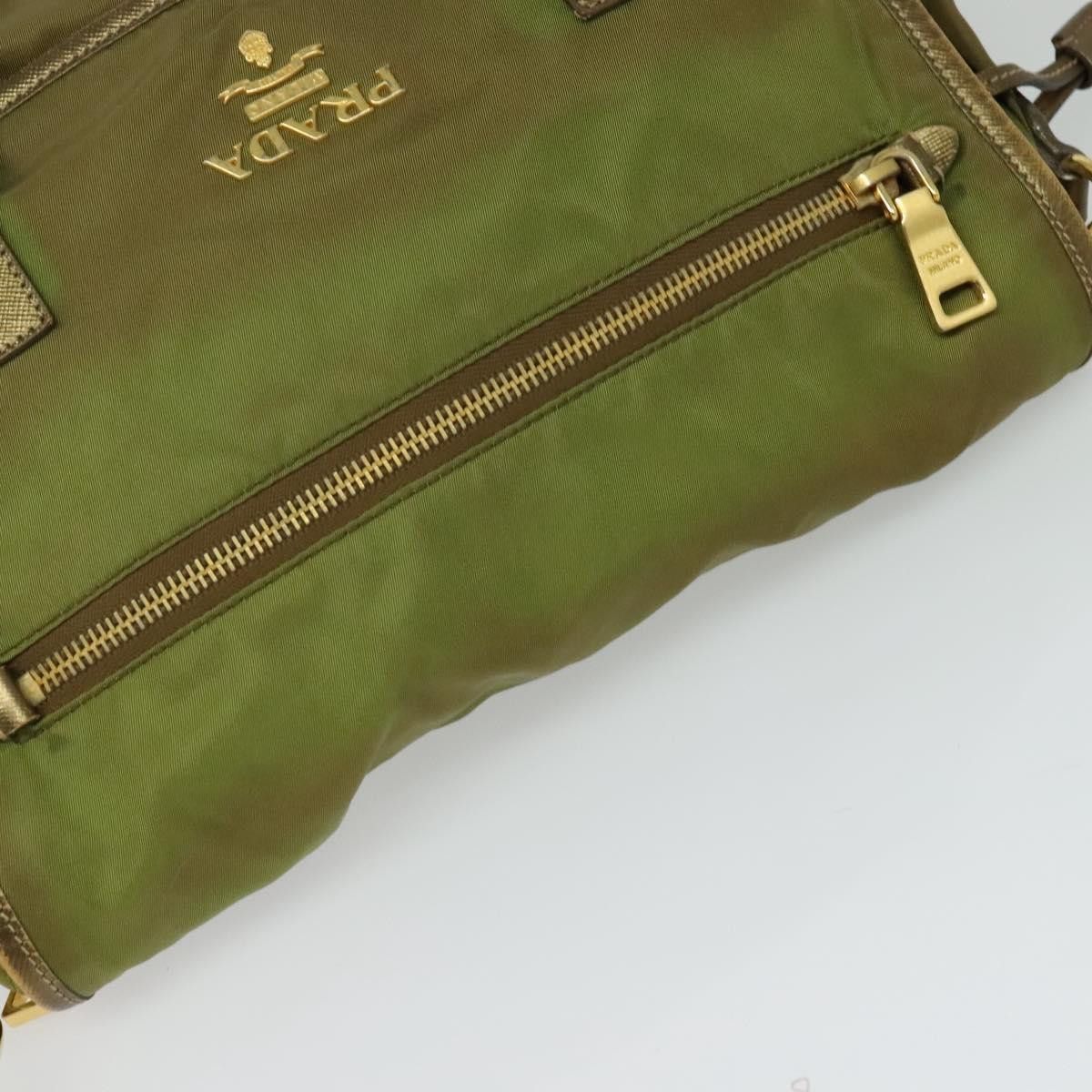 Prada PRADA Shoulder Bag Nylon Green Gold Size ONE SIZE - 6 Thumbnail