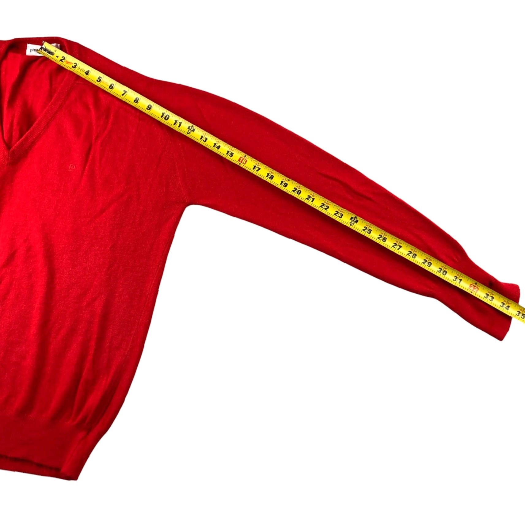 Pierre Cardin VINTAGE Pierre Cardin Men's Sweater Red L V-Neck Pullover Shirt? Size US L / EU 52-54 / 3 - 7 Thumbnail