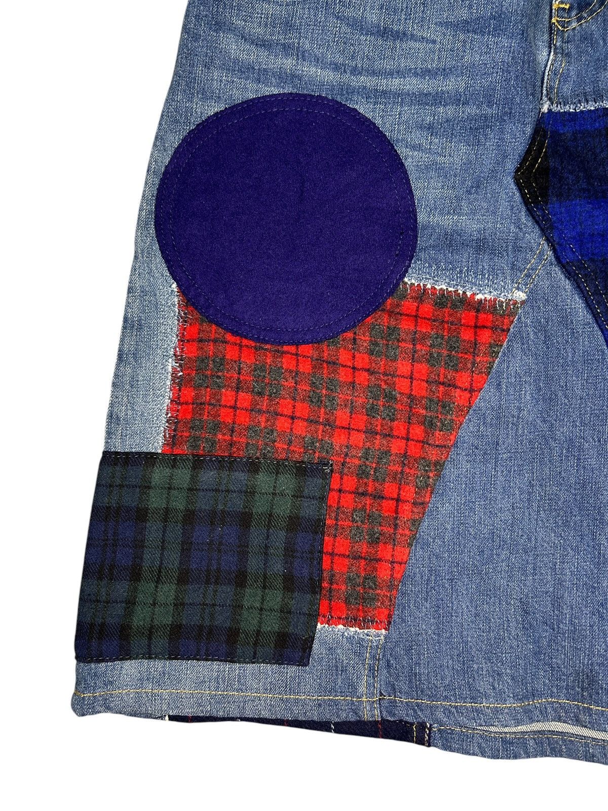 Junya Watanabe F/W 15 Patchwork Denim Skirt Size 28" / US 6 / IT 42 - 3 Thumbnail