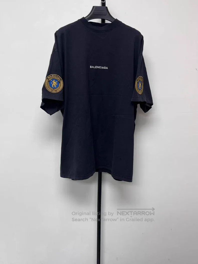 Balenciaga Balenciaga Faded Fleece Short Sleeve T-Shirt Size US M / EU 48-50 / 2 - 1 Thumbnail