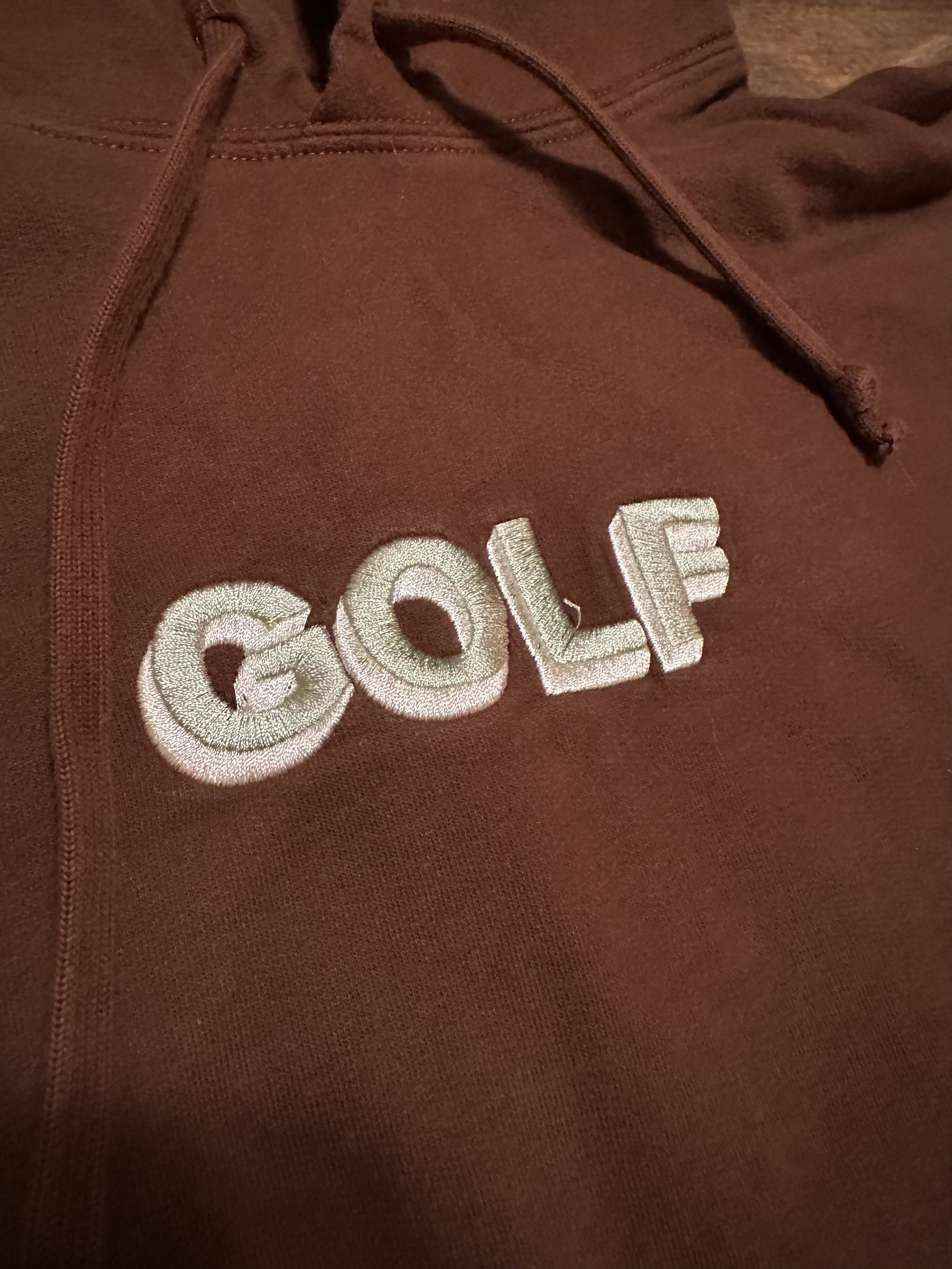 Golf Wang Hoodie with Pale Green Logo - Brown, Medium Size US M / EU 48-50 / 2 - 2 Thumbnail