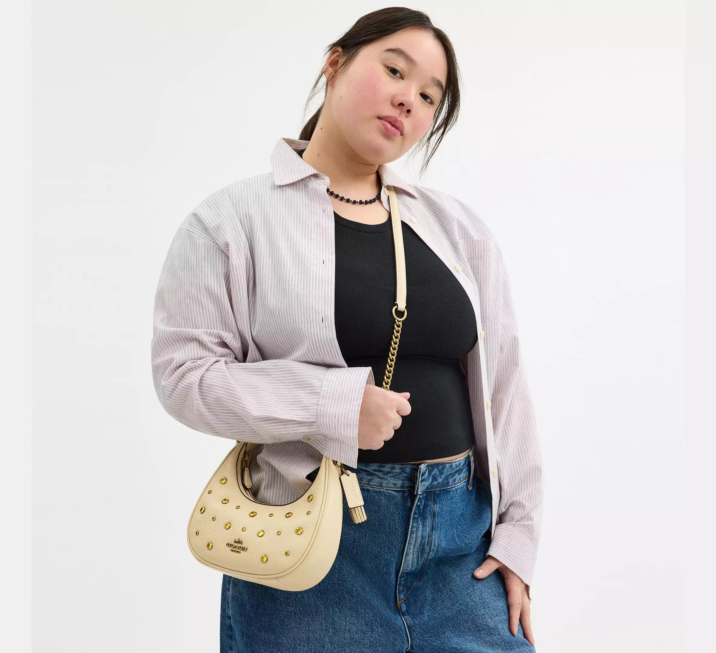 Coach Carmen Mini Crossbody Bag With Crystal CAK87 Size ONE SIZE - 7 Thumbnail