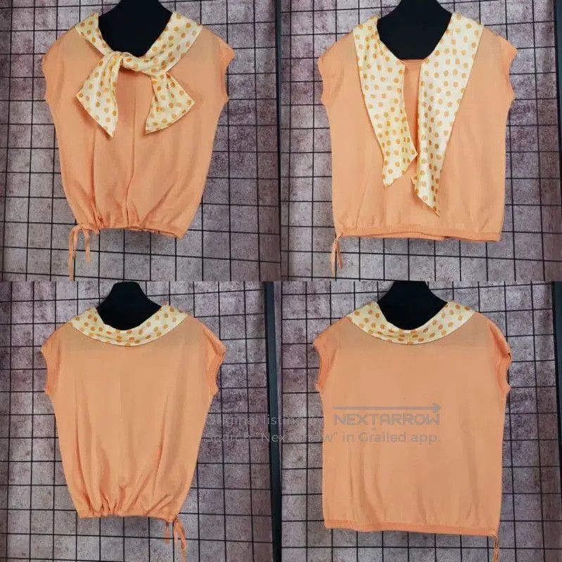 Dior Dior Summer Orange Polka Dot Blouse . Size M / US 6-8 / IT 42-44 - 1 Thumbnail