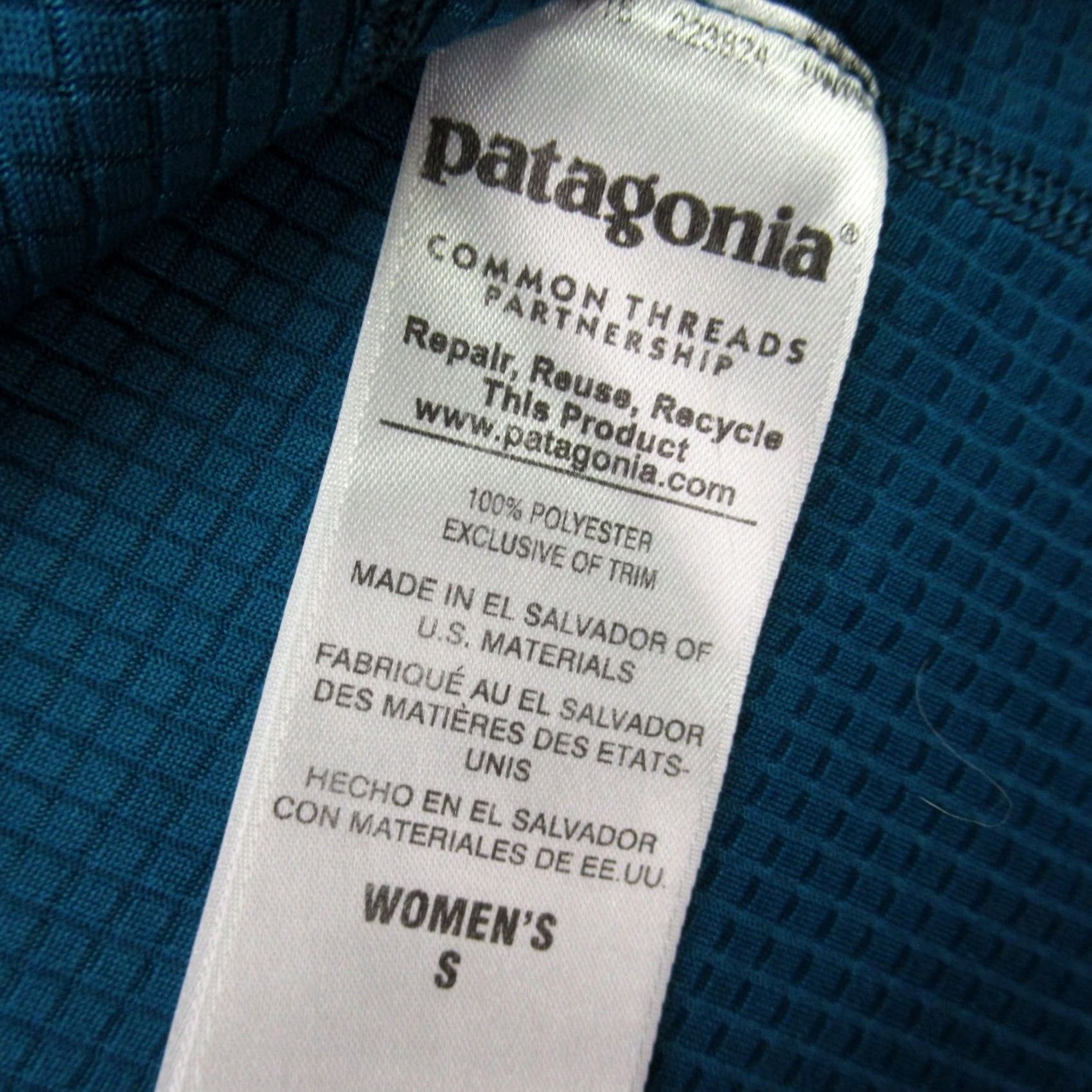Patagonia Patagonia Shirt Womens Small Long Sleeve Crew Neck Blue Capilene Baselayer shirt Size S / US 4 / IT 40 - 4 Thumbnail