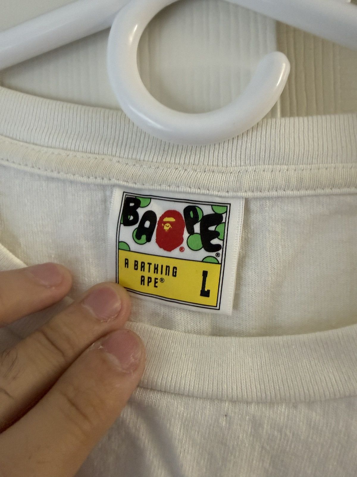 Bape BAPE White Purple Busy Works T-Shirt Size US L / EU 52-54 / 3 - 3 Thumbnail