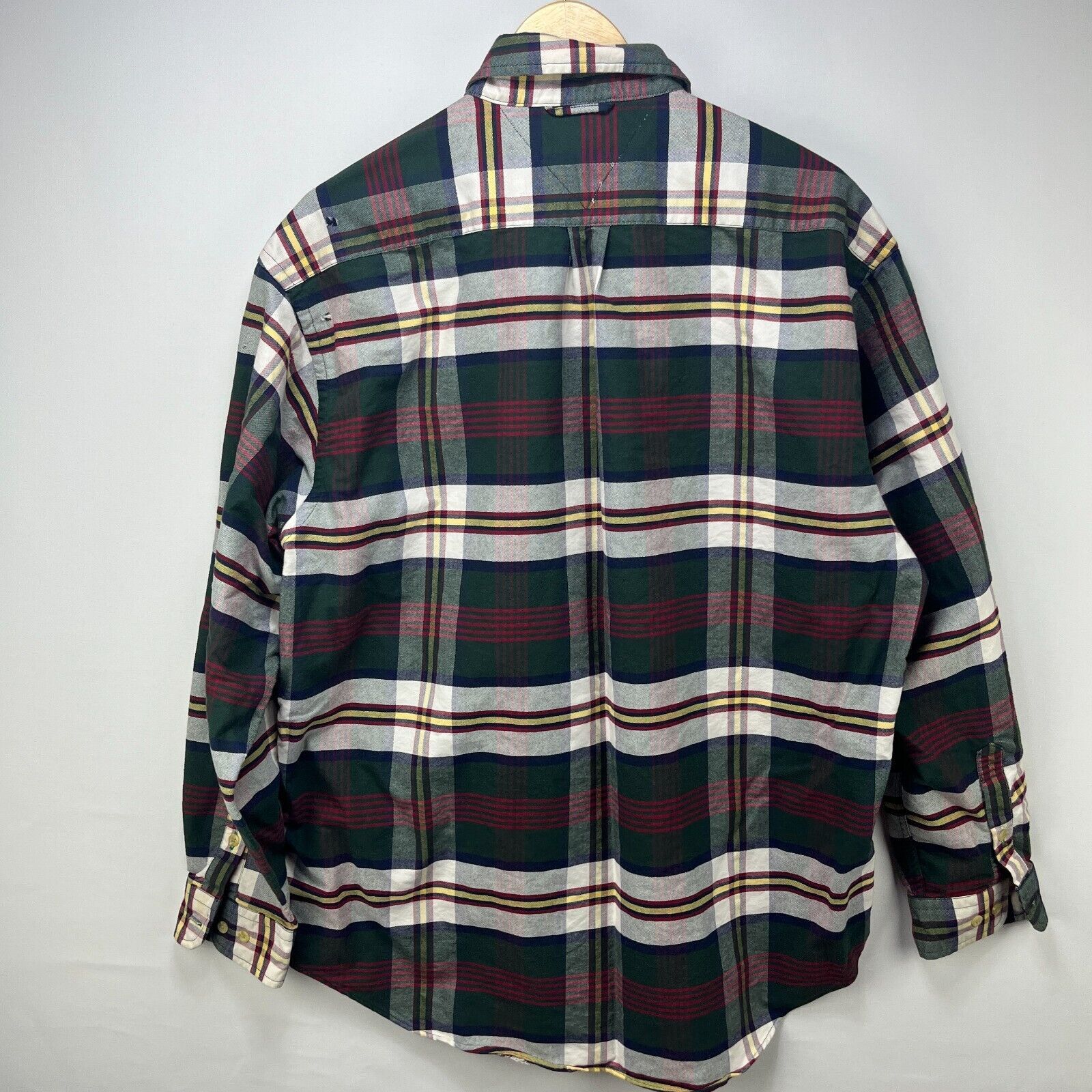 Tommy Hilfiger × Vintage Vintage 90s Tommy Hilfiger Long Button Up Plaid Shirt Large Size US L / EU 52-54 / 3 - 10 Thumbnail