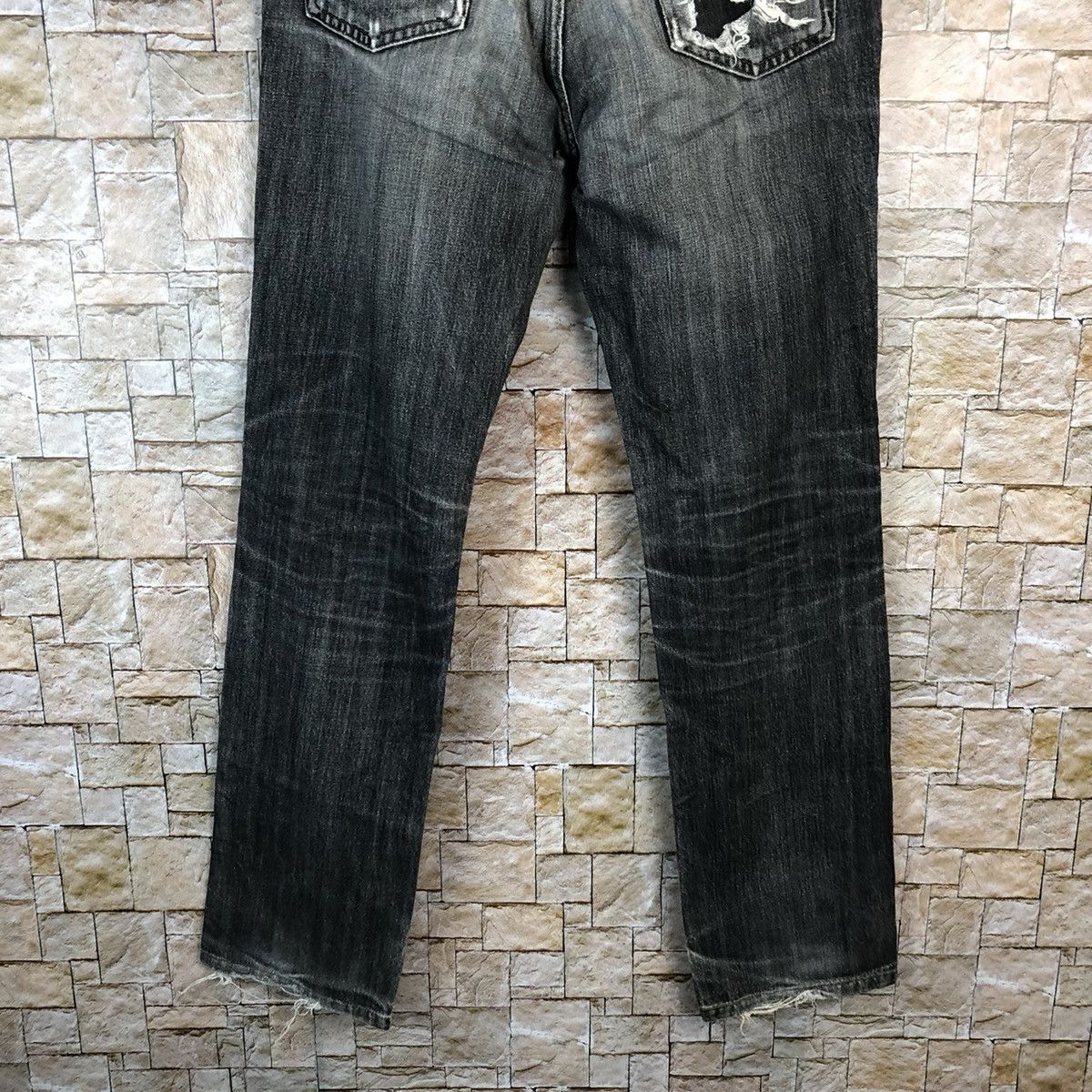 Edwin Edwin Black ripped distressed Denim Pants #A1035 Size US 29 - 16 Thumbnail