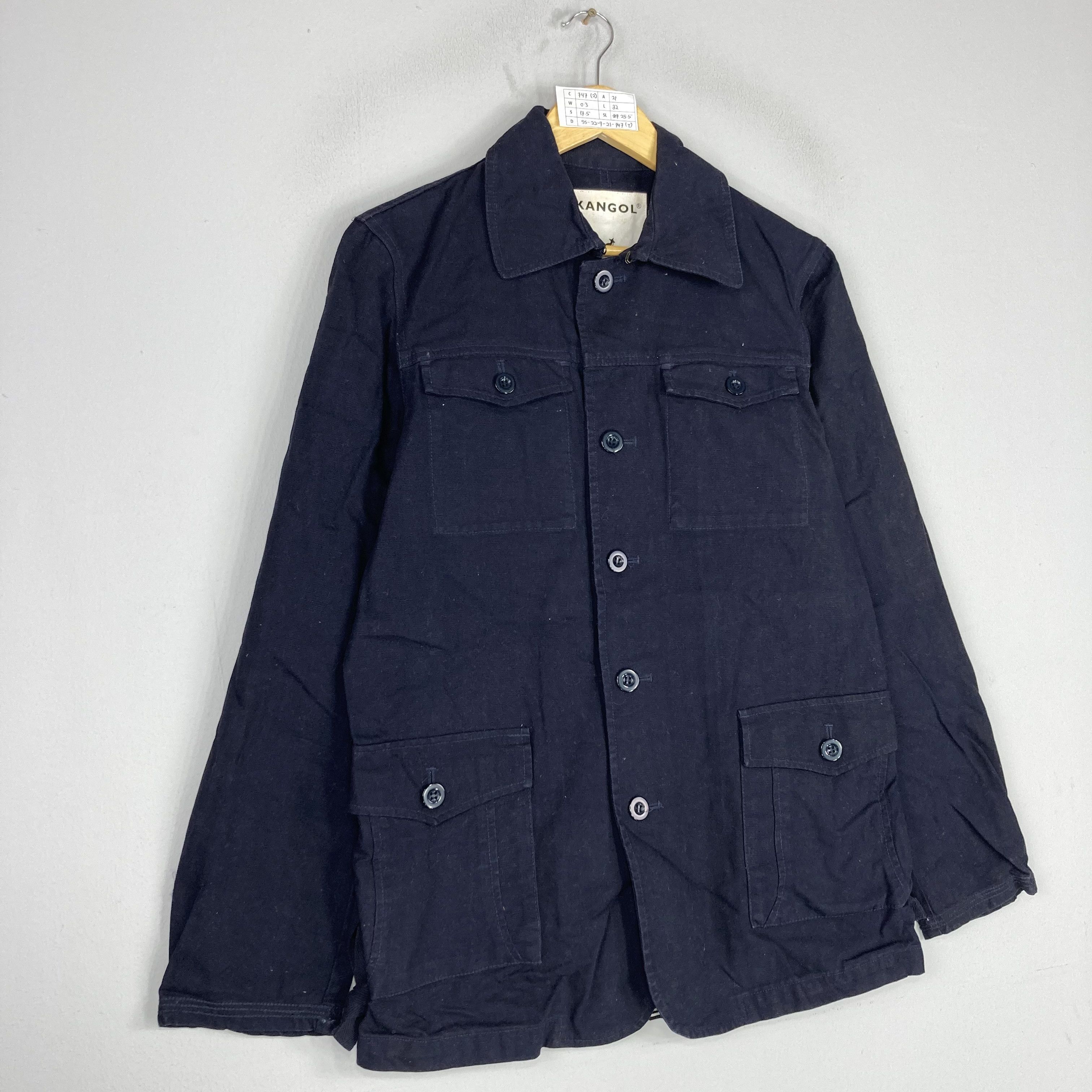 Kangol Vintage KANGOL Denim Chore Jacket Button Up Size US M / EU 48-50 / 2 - 4 Thumbnail