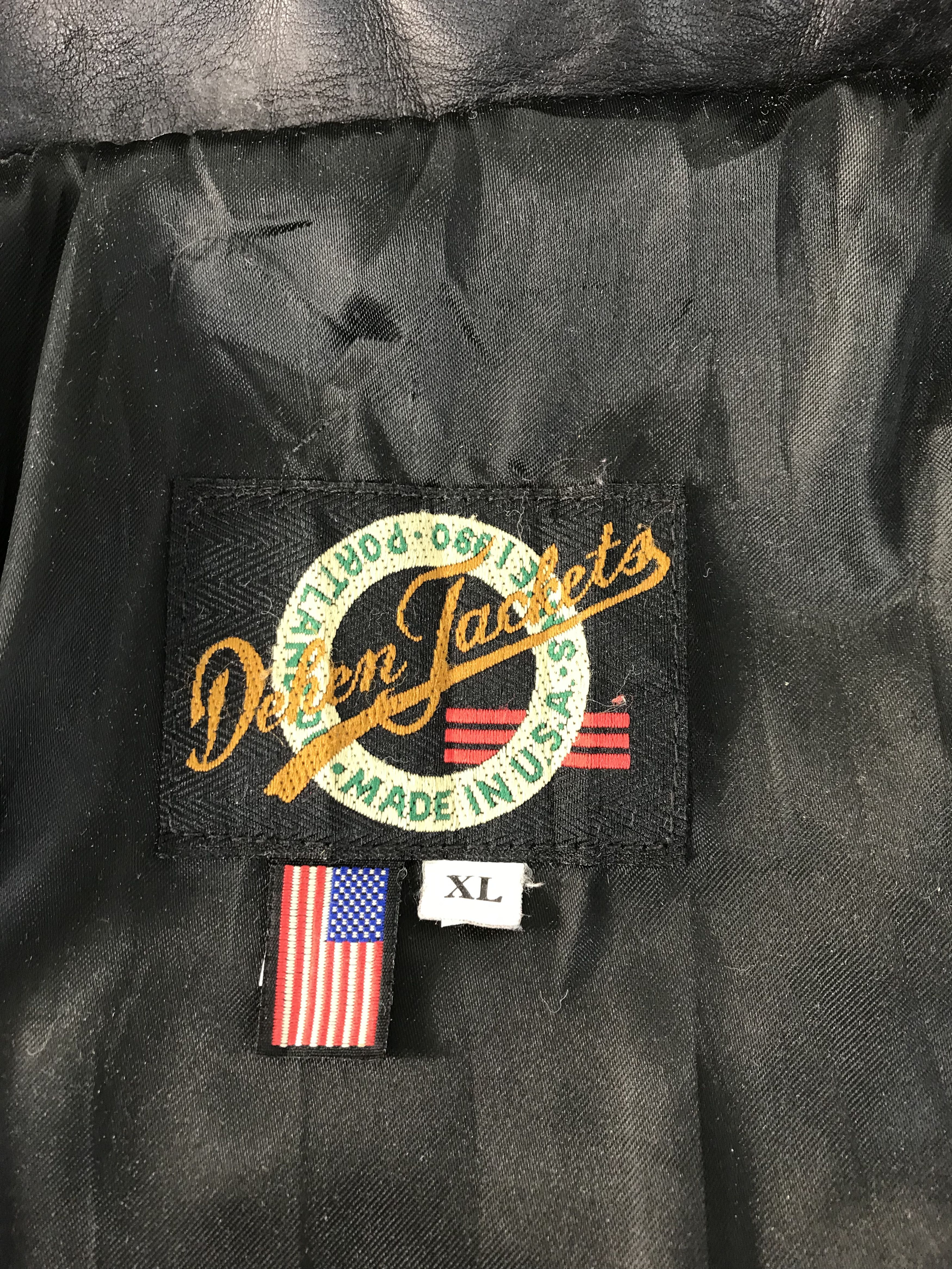 Genuine Leather Vintage Dehen Indianna Virgin Wool + Cowhide Leather Sleeve Size US M / EU 48-50 / 2 - 5 Thumbnail