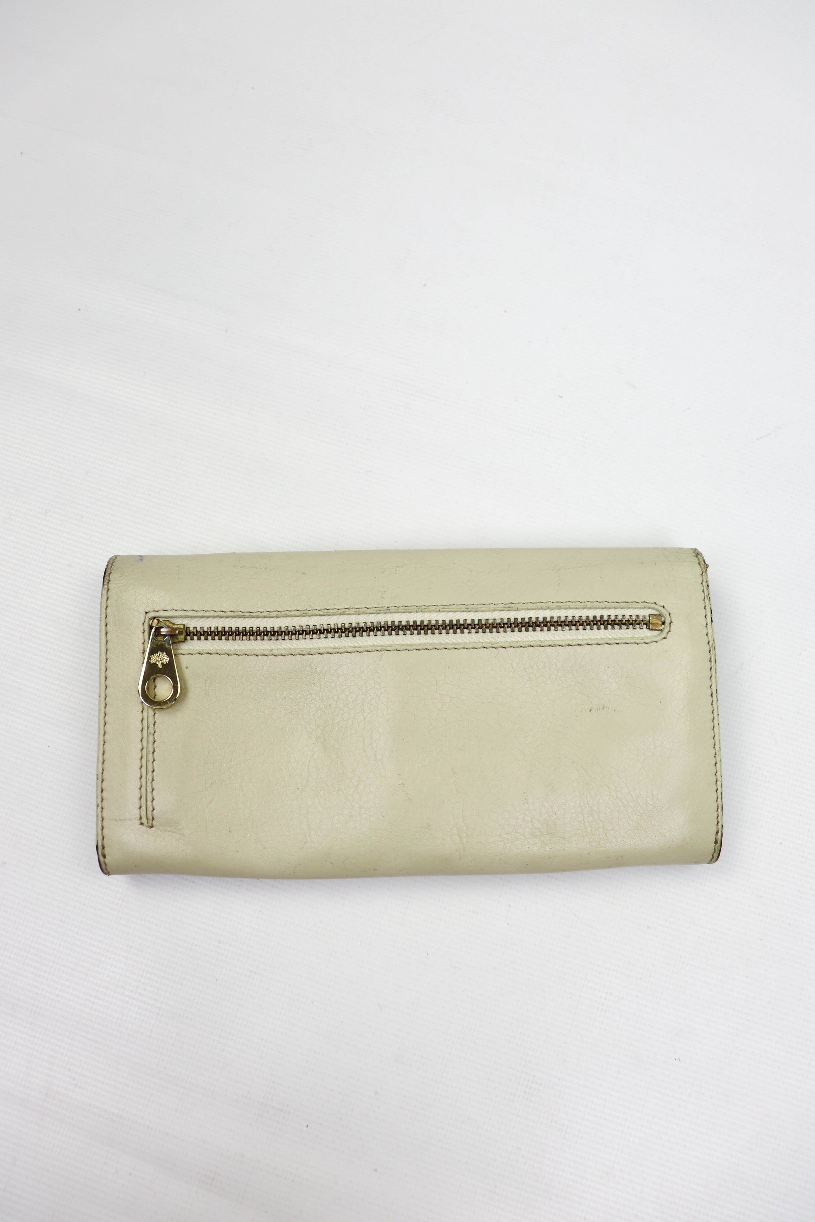 Mulberry Mulberry England WU1 Cream White Real Leather Wallet Size ONE SIZE - 4 Thumbnail