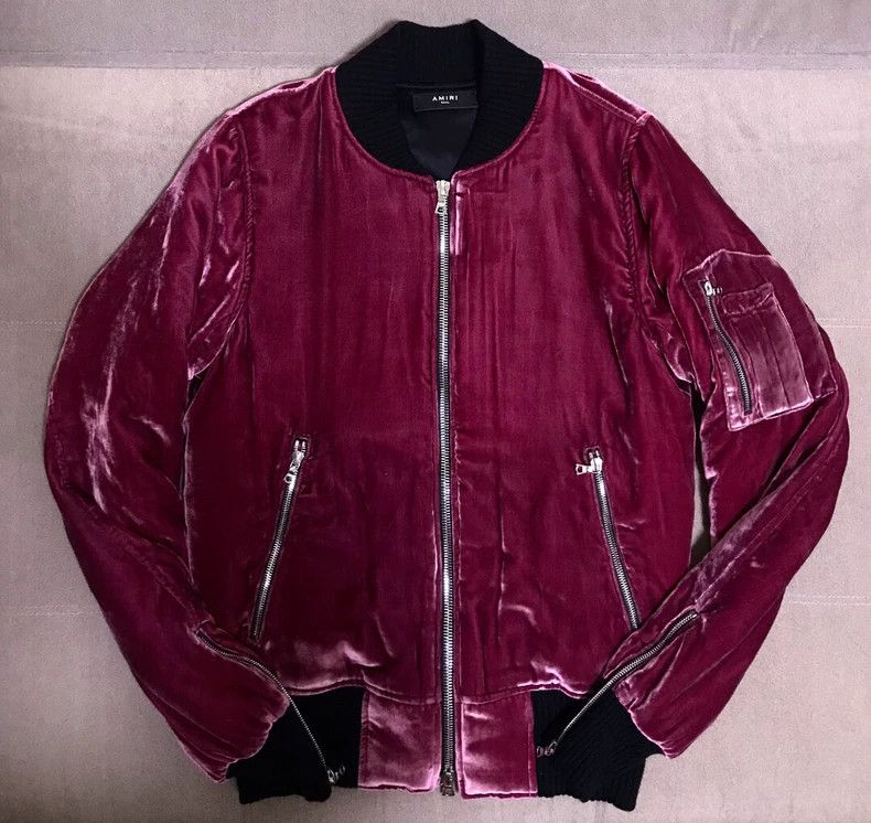 Amiri Amiri SS16 Velvet Bomber Jacket Size US S / EU 44-46 / 1 - 2 Thumbnail