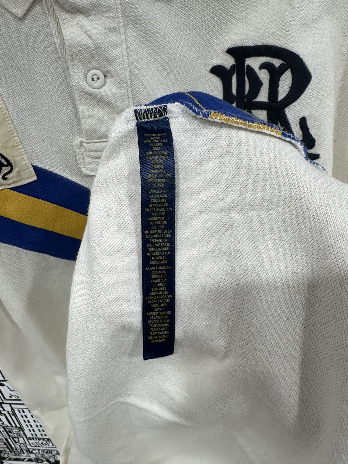 Rugby Ralph Lauren Rugby Ralph Lauren Crazy London Polo White XXL Size US XXL / EU 58 / 5 - 6 Thumbnail