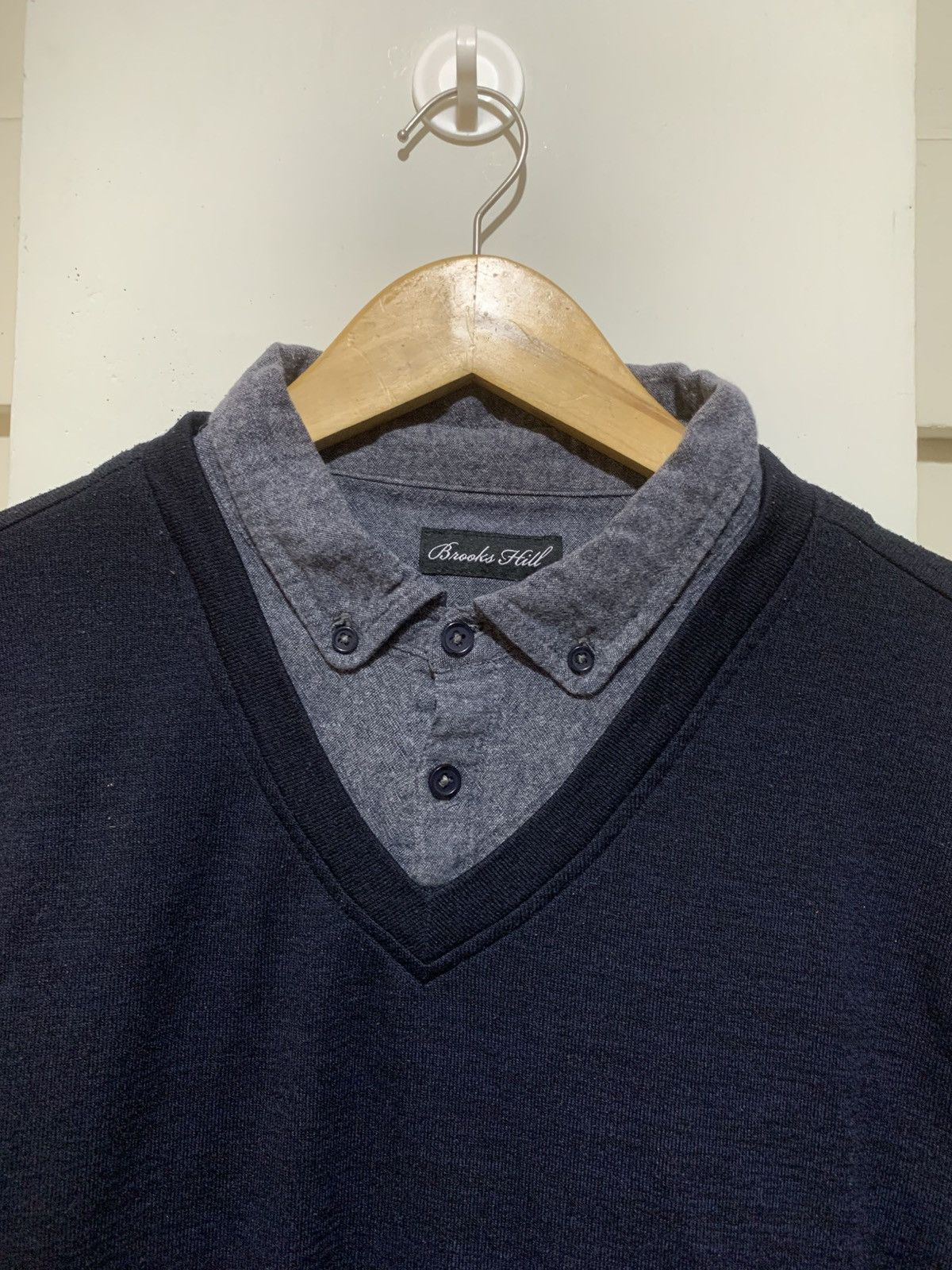 Raf Simons Double Layer BrooksHill Raf Simon Style Longsleeve Shirt Tee Size US L / EU 52-54 / 3 - 5 Thumbnail
