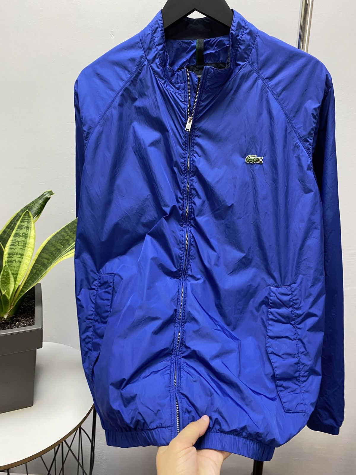 Lacoste × Vintage Vintage Lacoste Track Jacket Y2K Nylon Men’s L Blue Zip Size US L / EU 52-54 / 3 - 7 Thumbnail