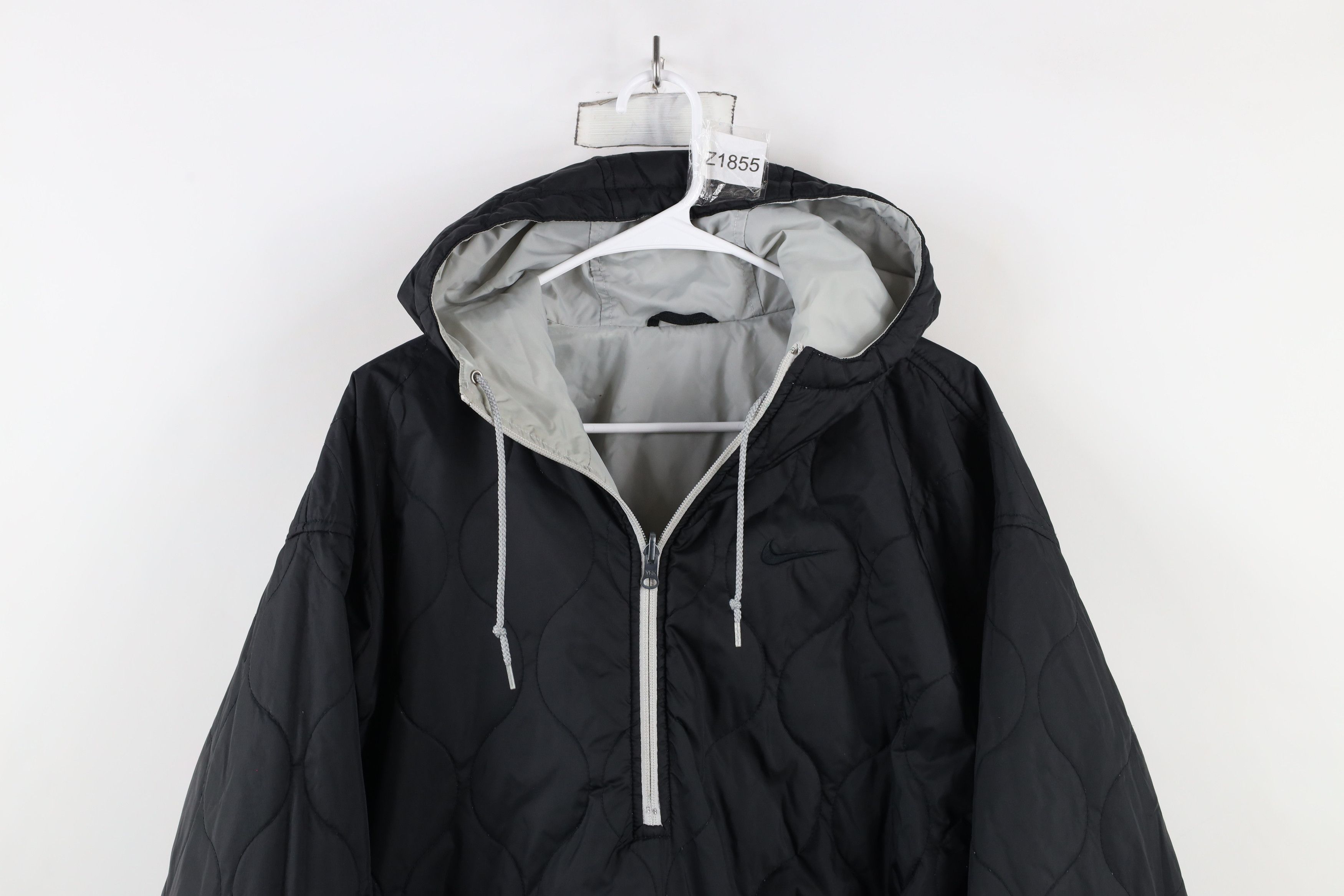 Nike × Vintage Vintage 90s Nike Mini Swoosh Reversible Hooded Anorak Jacket Size US M / EU 48-50 / 2 - 13 Thumbnail