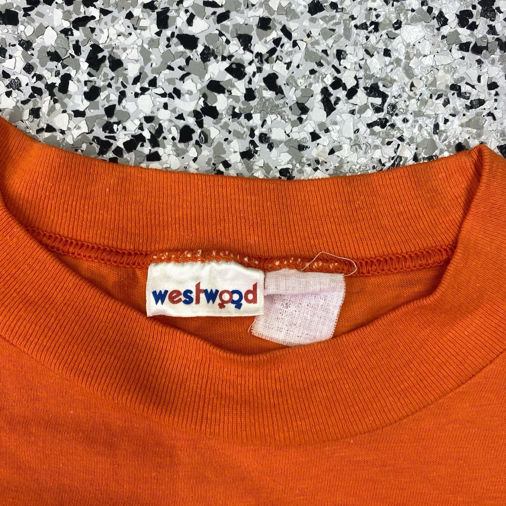 Vintage VINTAGE Westwood T Shirt Graphic 1978 D-Day At the Dome Sports graphic Sz Large Orange Mens Shirt 70s 80s California Funny Sports Size US L / EU 52-54 / 3 - 3 Thumbnail