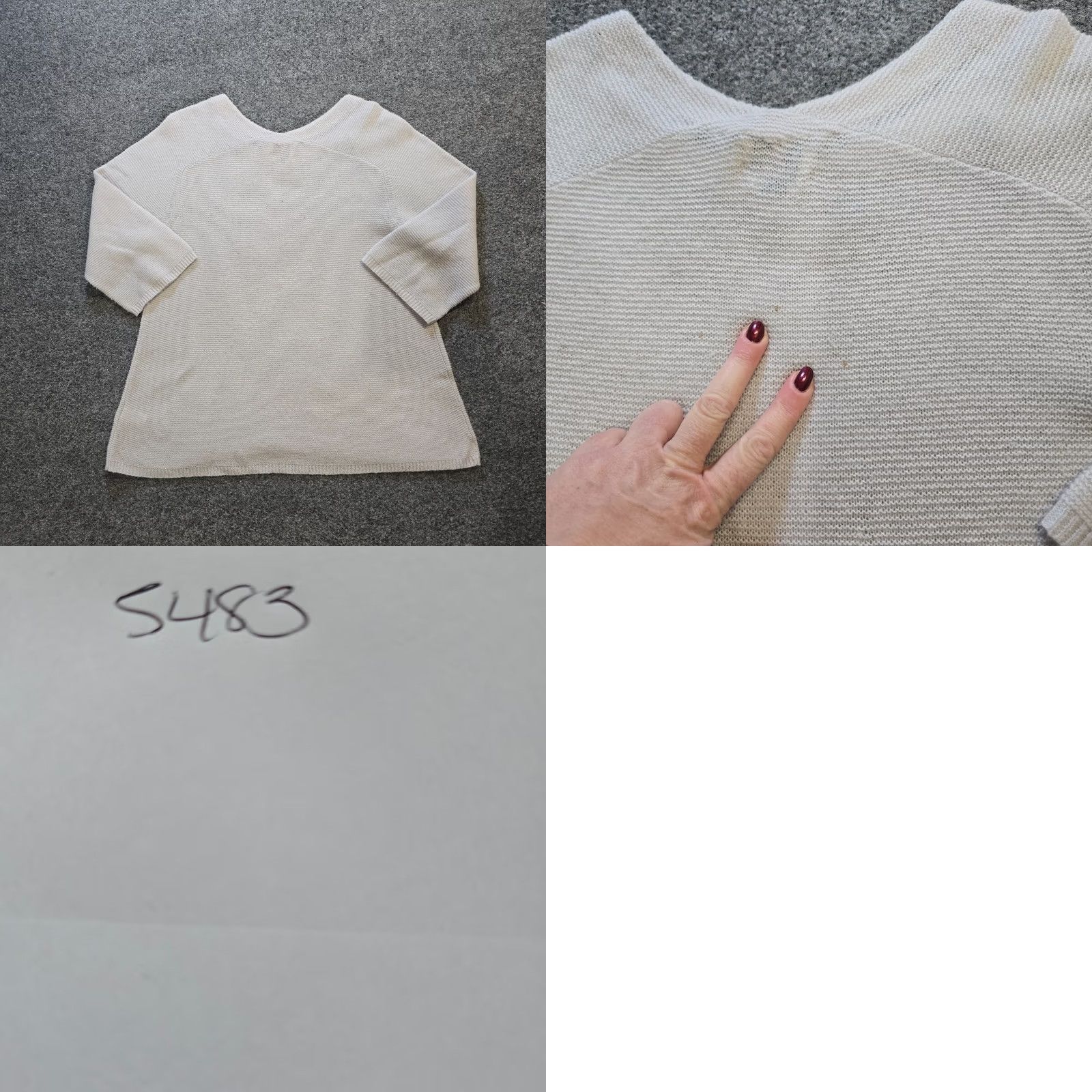 Vineyard Vines Vineyard Vines Sweater Womens Small Gray Wool Cashmere Minimal Capsule Casual Pullover Long Sleeve V-Neck Regular Size S / US 4 / IT 40 - 8 Thumbnail